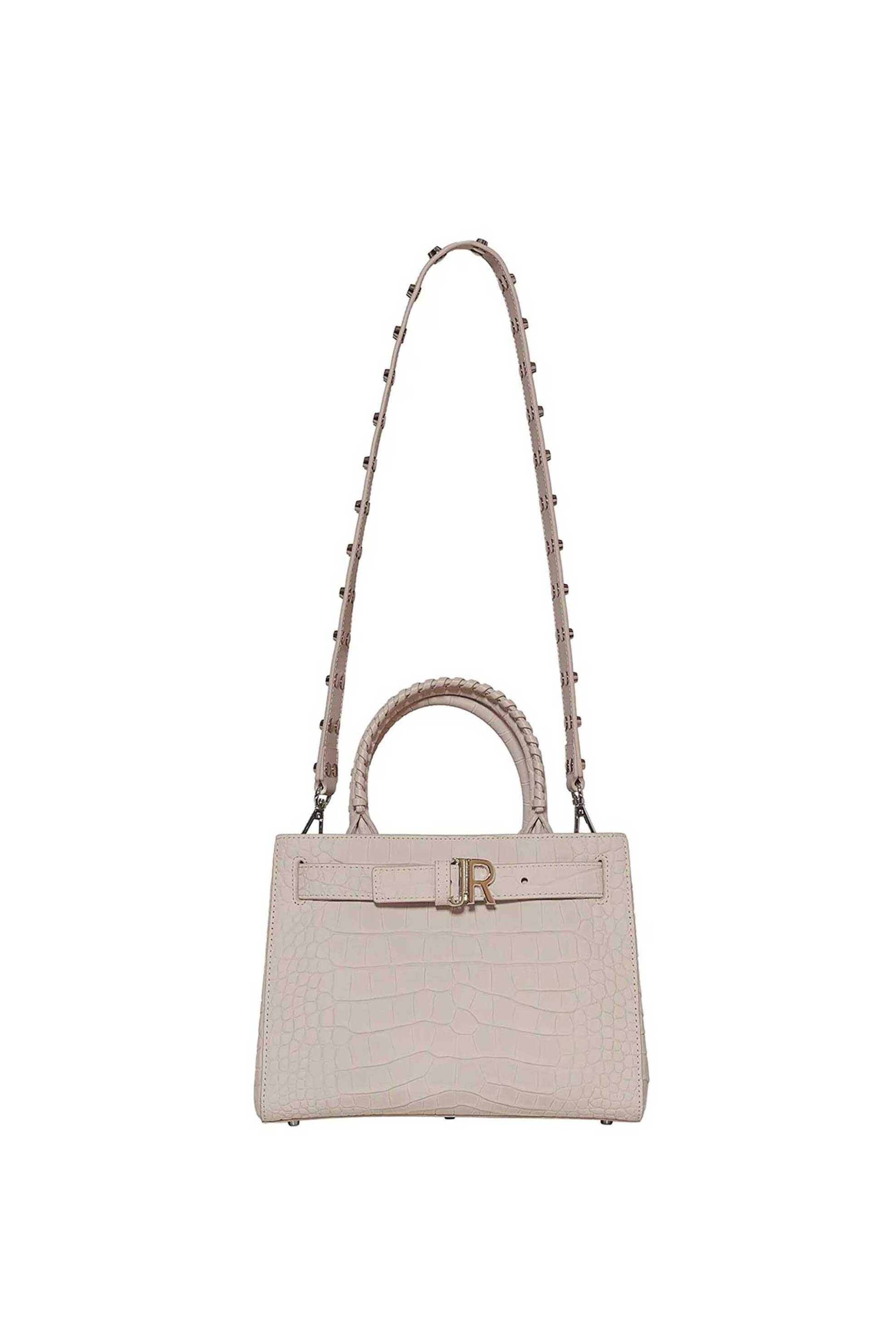 JOHN RICHMOND John Richmond γυναικεία δερμάτινη τσάντα tote με croco pattern "Hanuri" - RWP26216BO Μπεζ