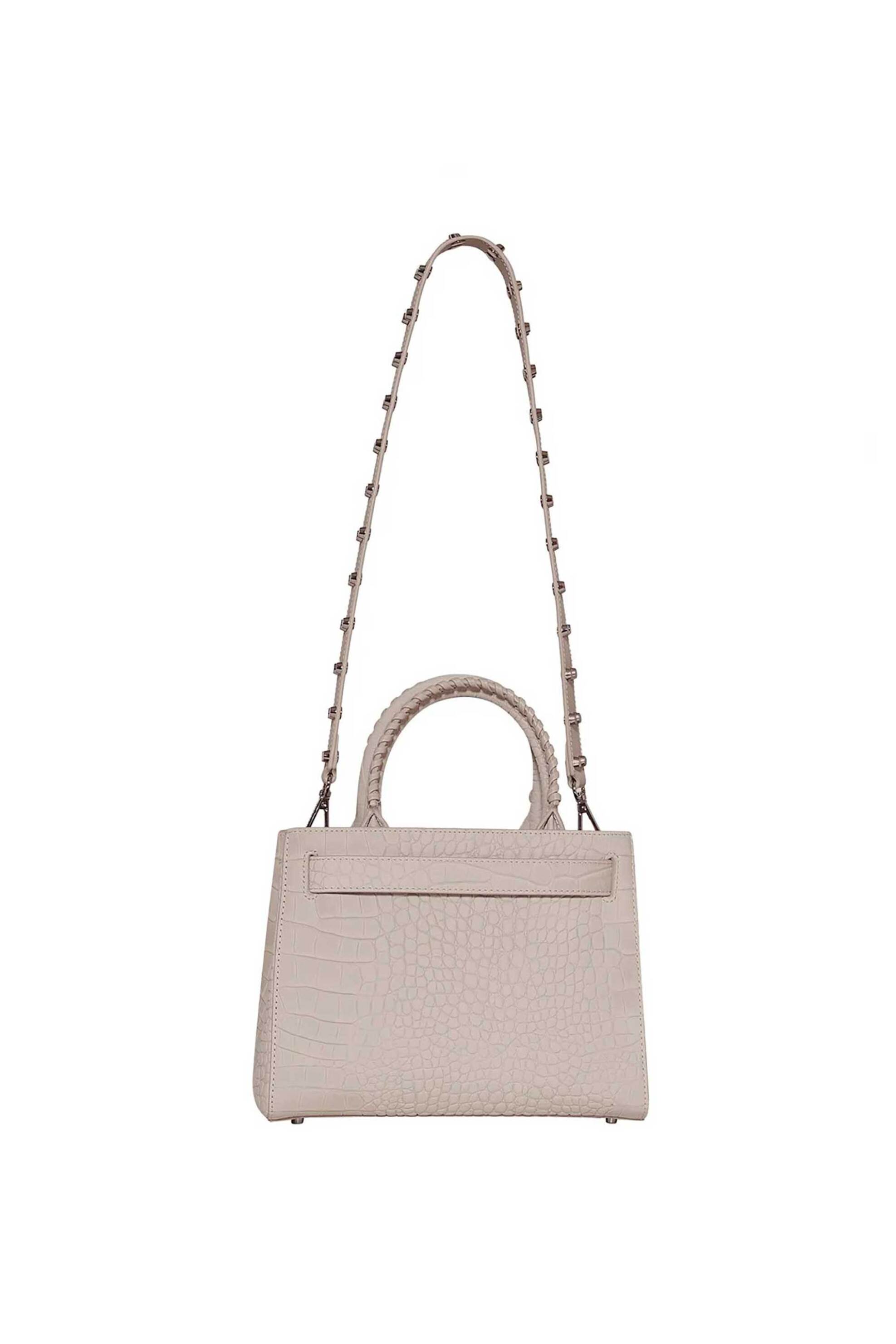 JOHN RICHMOND John Richmond γυναικεία δερμάτινη τσάντα tote με croco pattern "Hanuri" - RWP26216BO Μπεζ - 3