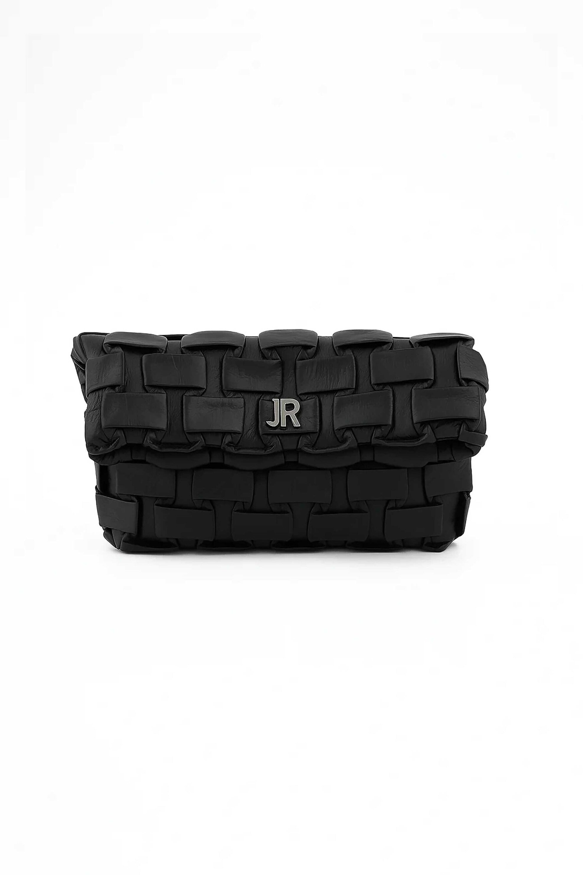JOHN RICHMOND John Richmond γυναικεία τσάντα clutch με ανάγλυφο σχέδιο και μεταλλικό monogram "Vadagon" - RWP26183BO Μαύρο