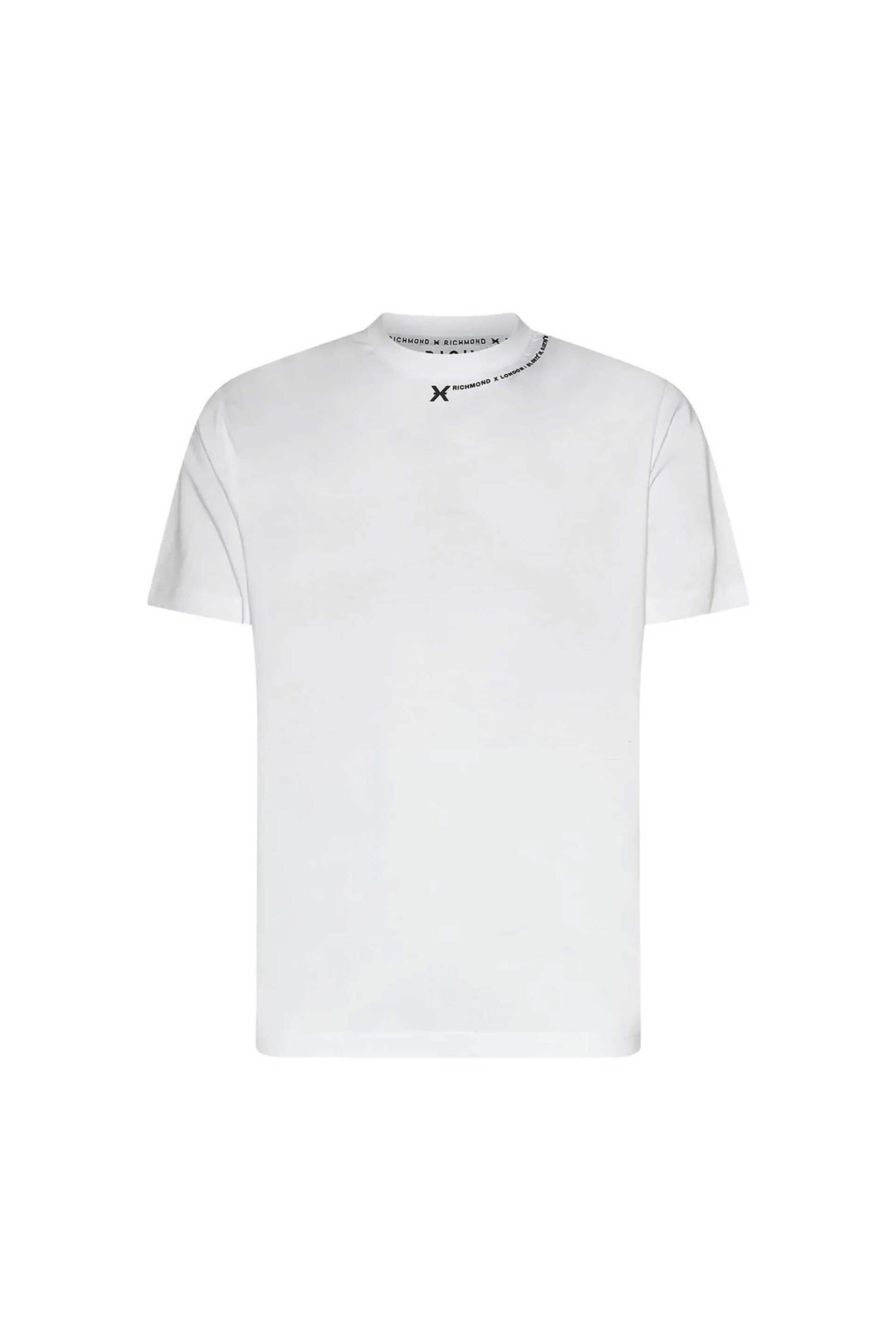 John Richmond ανδρικό T-shirt με λογότυπο "Fyami" - UMP26038TS Λευκό
