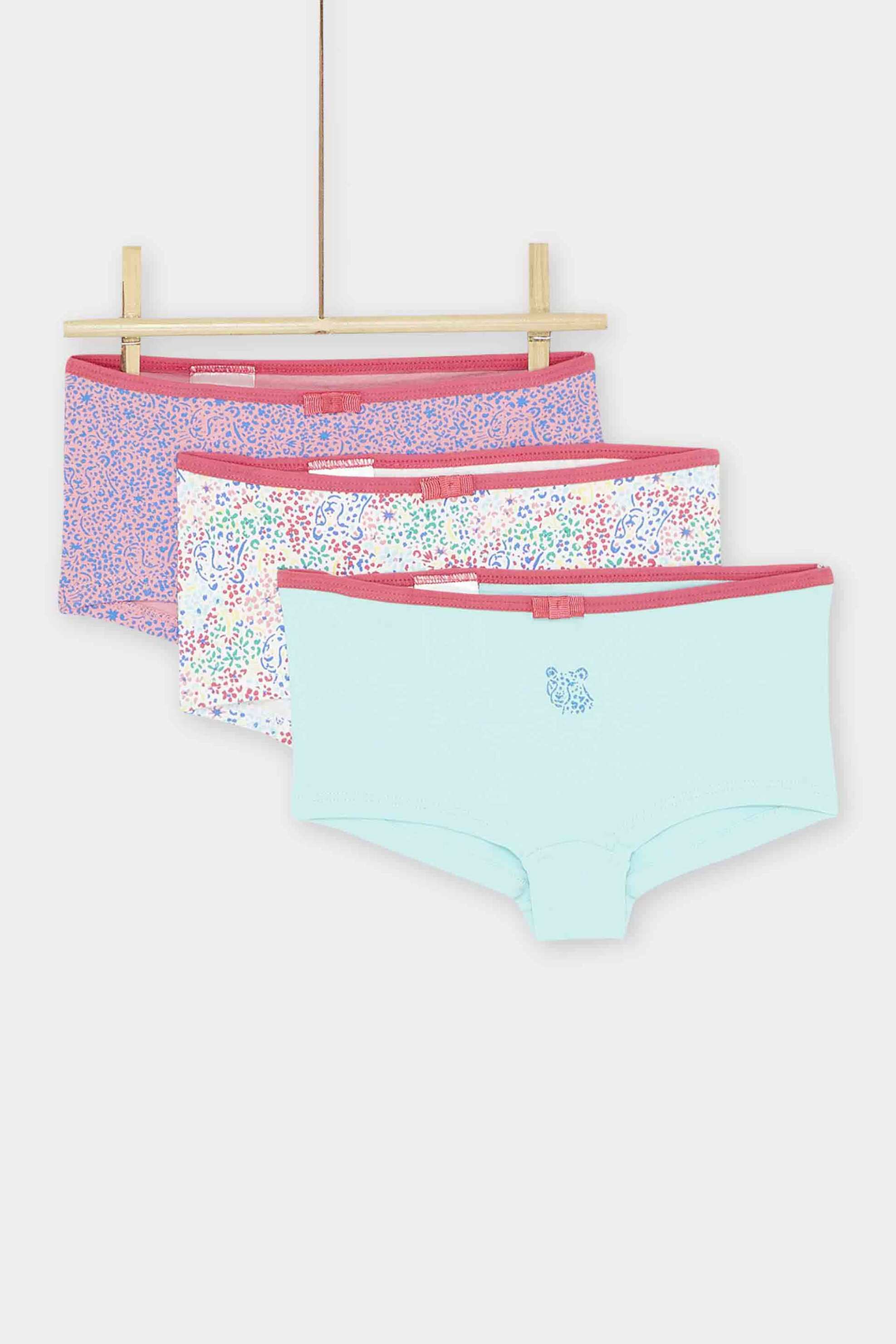 DPAM σετ παιδικά εσώρουχα για κορίτσια "Πολύχρωμα Τίγρης" - 336402 Ροζ