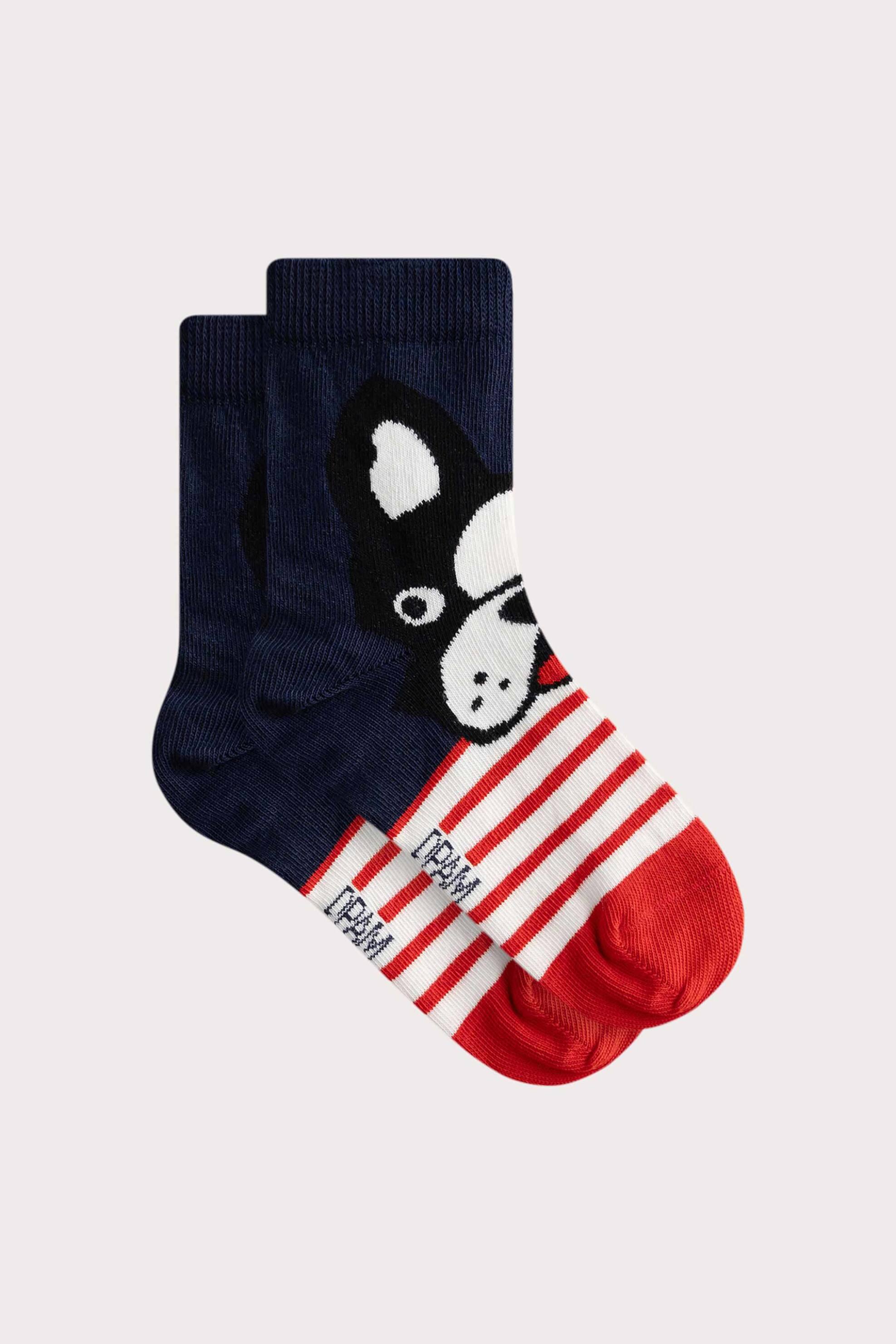 DPAM DPAM παιδικές κάλτσες για αγόρια "Stripped Bulldog" - 356098 Μπλε Σκούρο