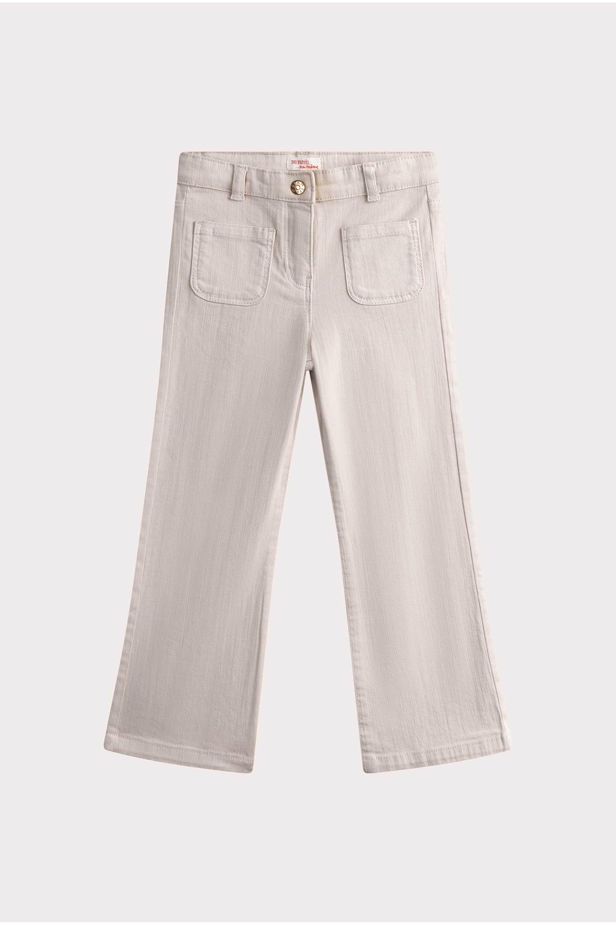 DPAM παιδικό παντελόνι για Κορίτσια "Beige Flare" - 356317 Μπεζ φωτογραφία