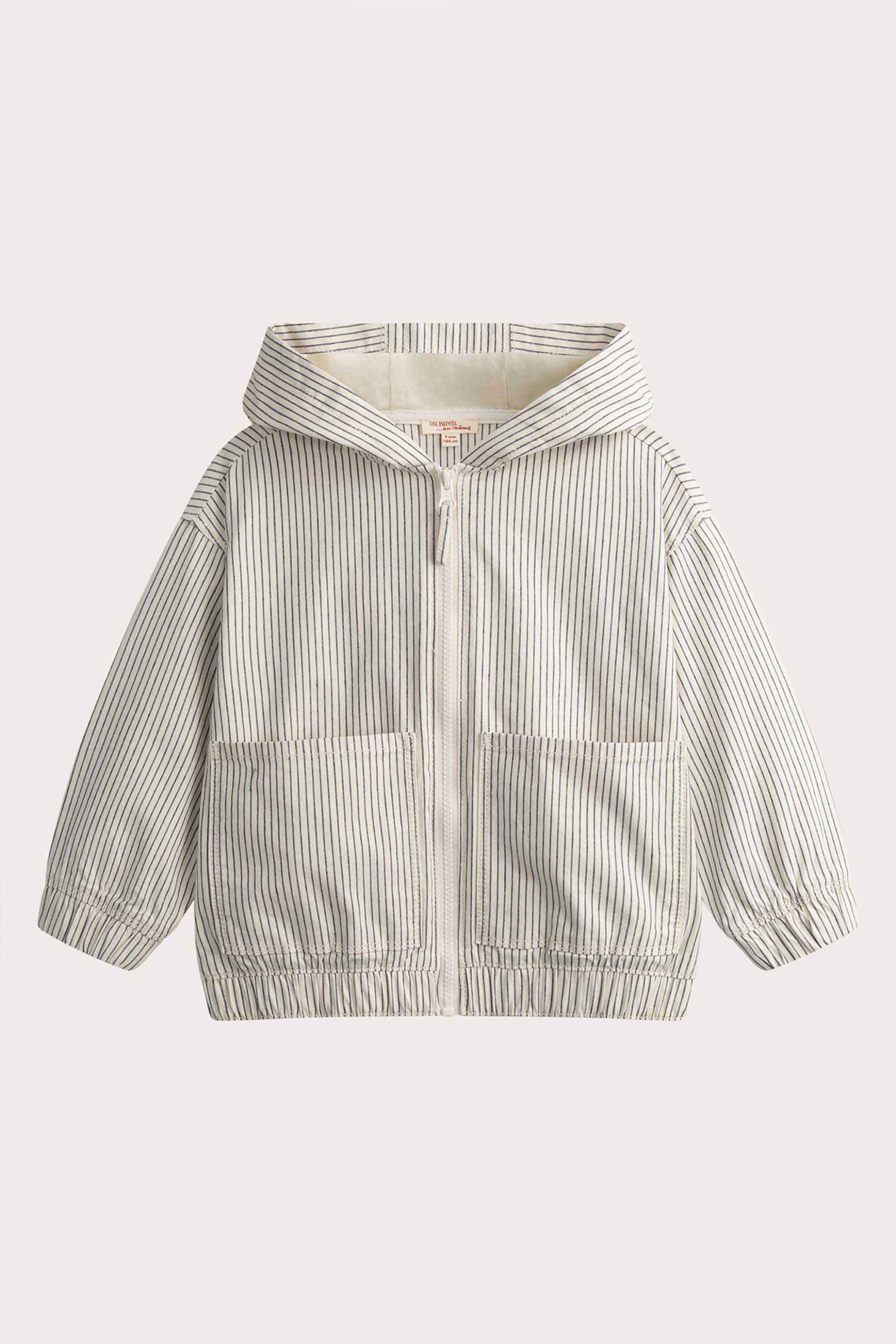 DPAM παιδική ζακέτα για αγόρια "Lightweight Striped" - 356346 Λευκό φωτογραφία