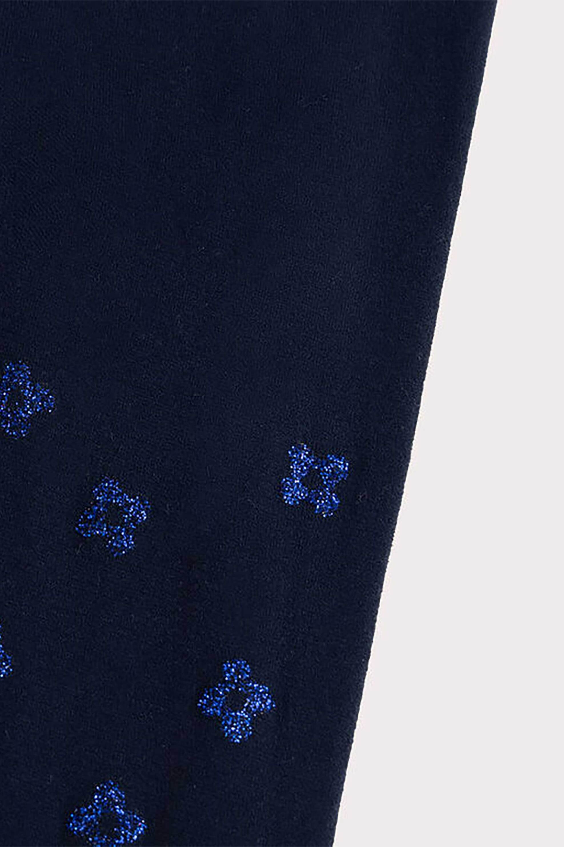 DPAM παιδικό καλσόν για κορίτσια "Navy Flowers" - 356631 Μπλε Σκούρο φωτογραφία