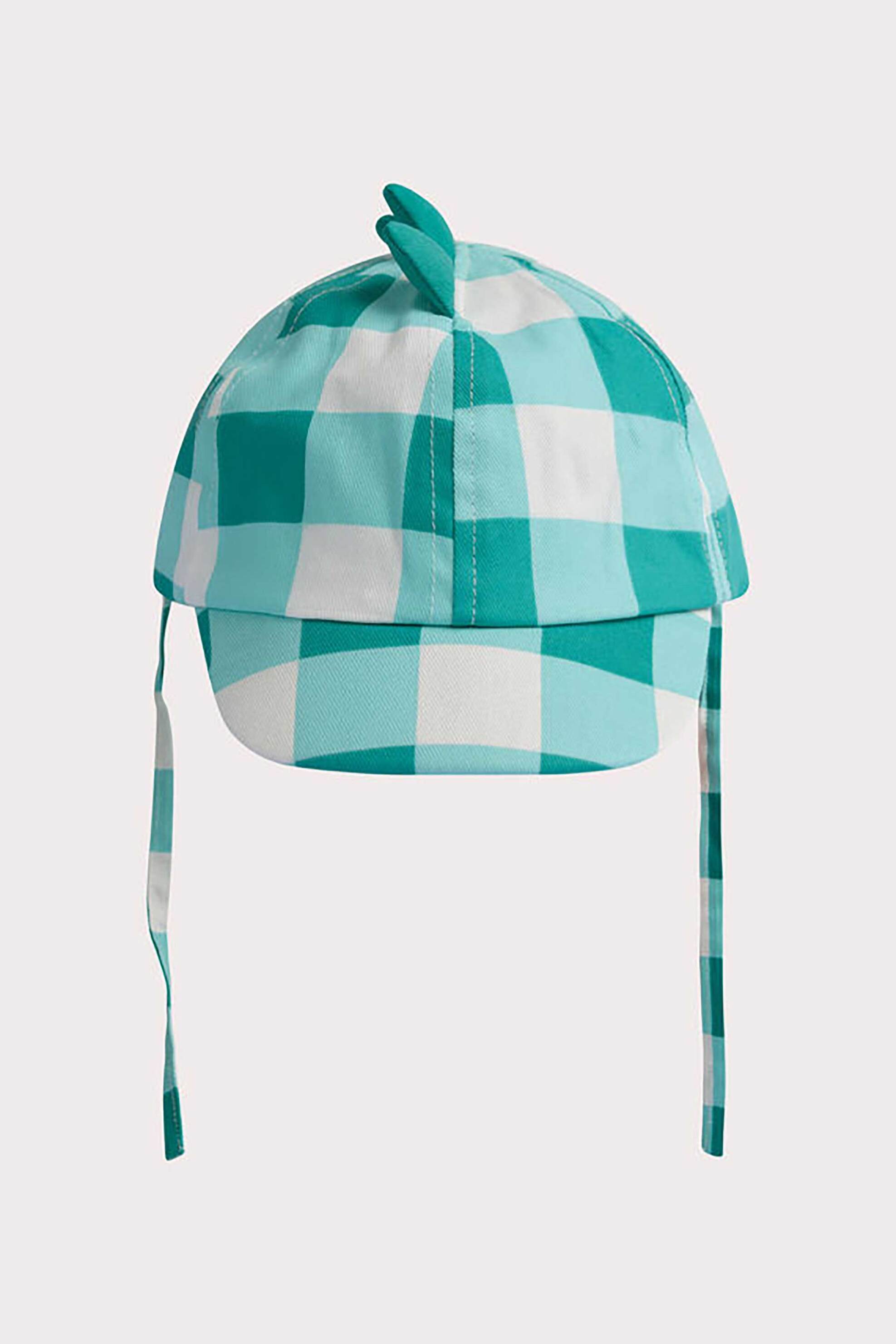 DPAM DPAM βρεφικό καπέλο για αγόρια "Turquoise Plaid" - 360479 Τυρκουάζ