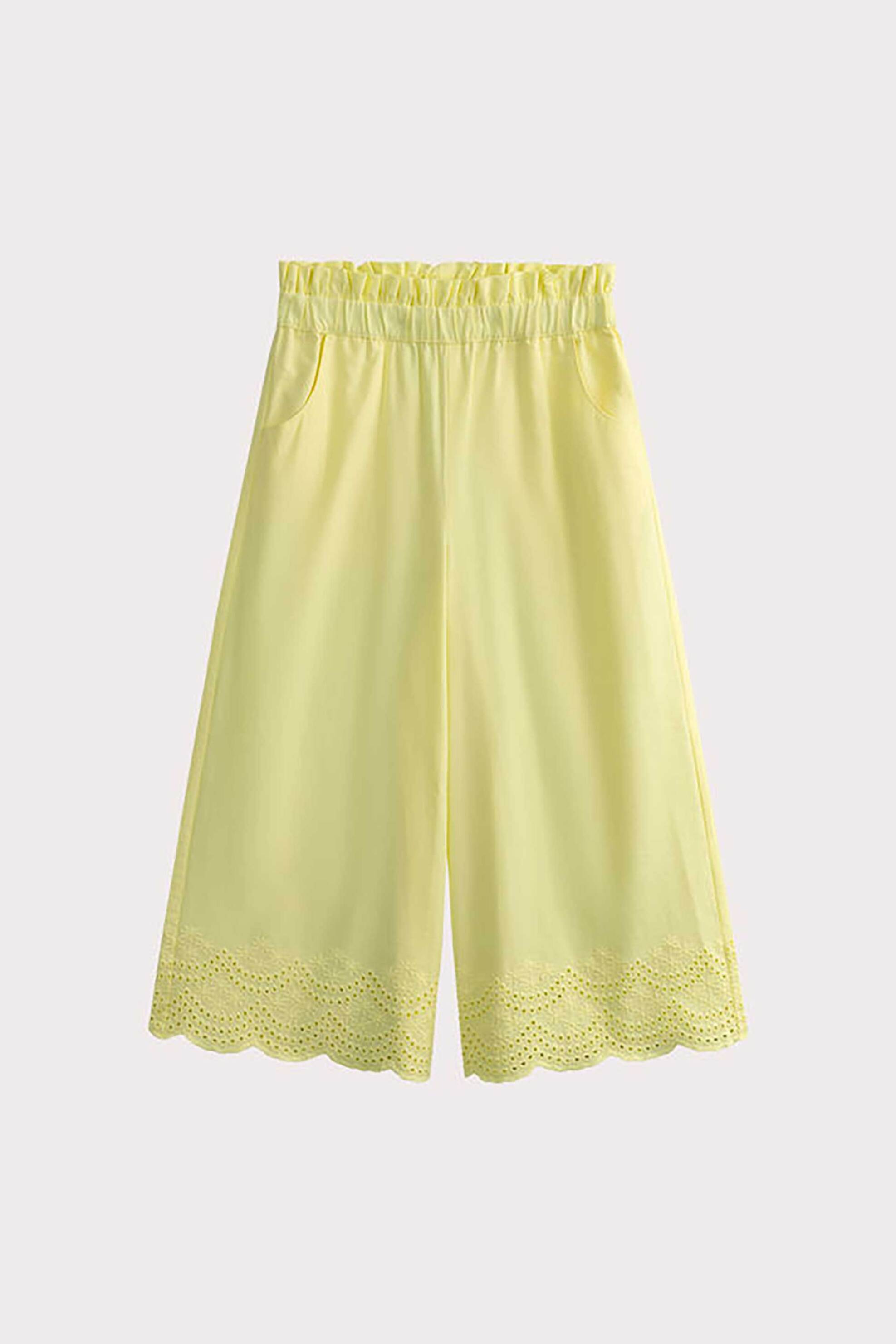 DPAM παιδική παντελόνα για κορίτσια "Yellow Embroidery" - 360768 Κίτρινο φωτογραφία