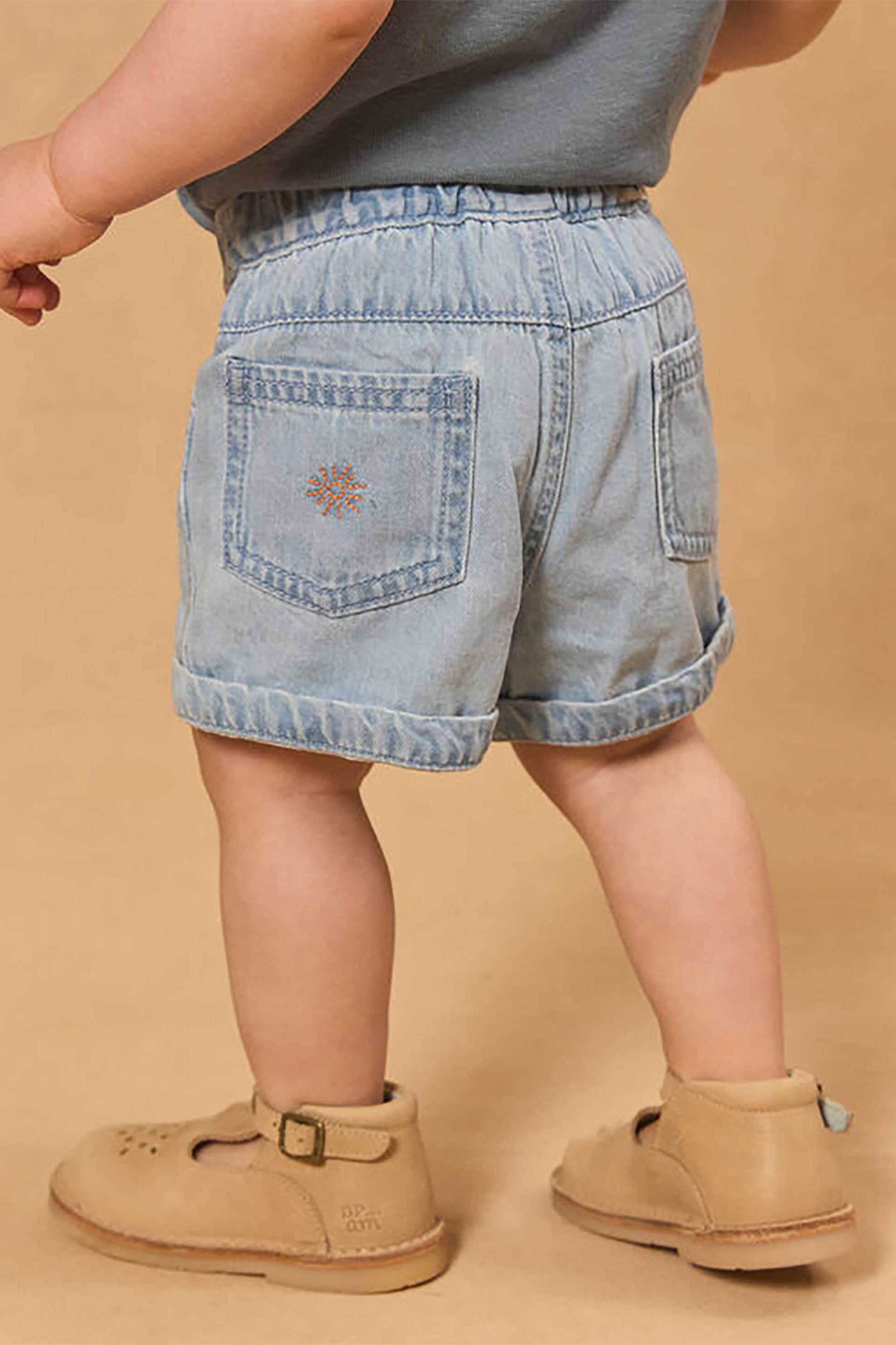 DPAM βρεφικό denim σορτς για αγόρια "Authentic Denim" - 361629 Denim Blue Ανοιχτό φωτογραφία