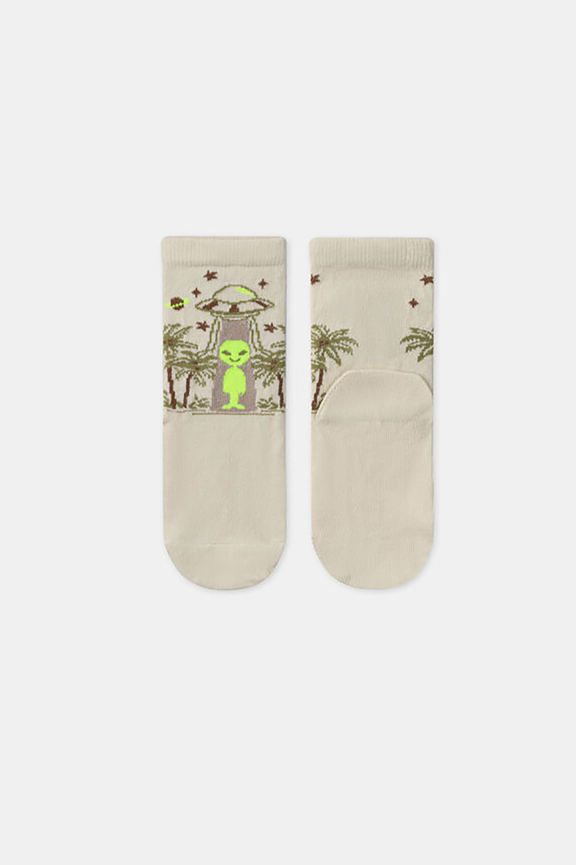 DPAM παιδικές κάλτσες για αγόρια "Beige Arrival" - 361894 Μπεζ φωτογραφία