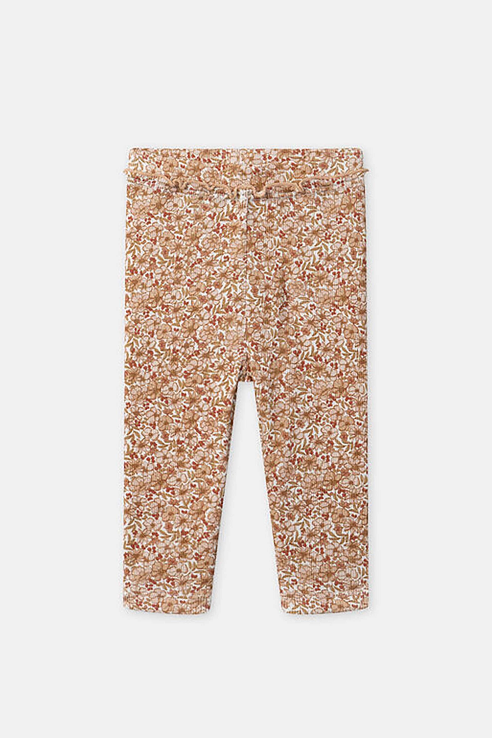 DPAM σετ βρεφικό κολάν με floral print, πλεκτή ζακέτα και κάλτσες (3 τεμάχια) - 364940 Ροδακινί φωτογραφία