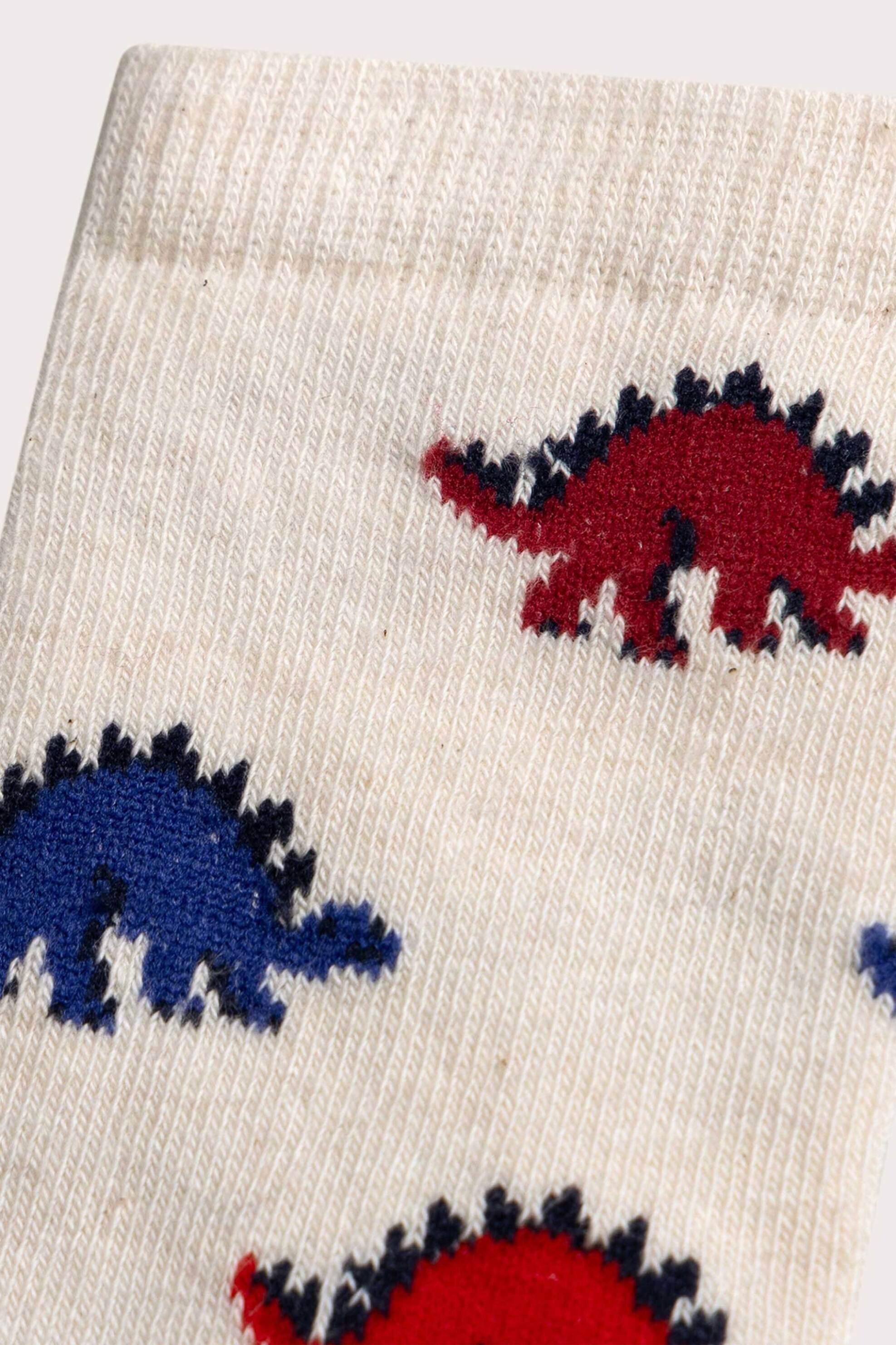 DPAM παιδικές κάλτσες με σχέδιο δεινόσαυρους - 364833 Λευκό φωτογραφία