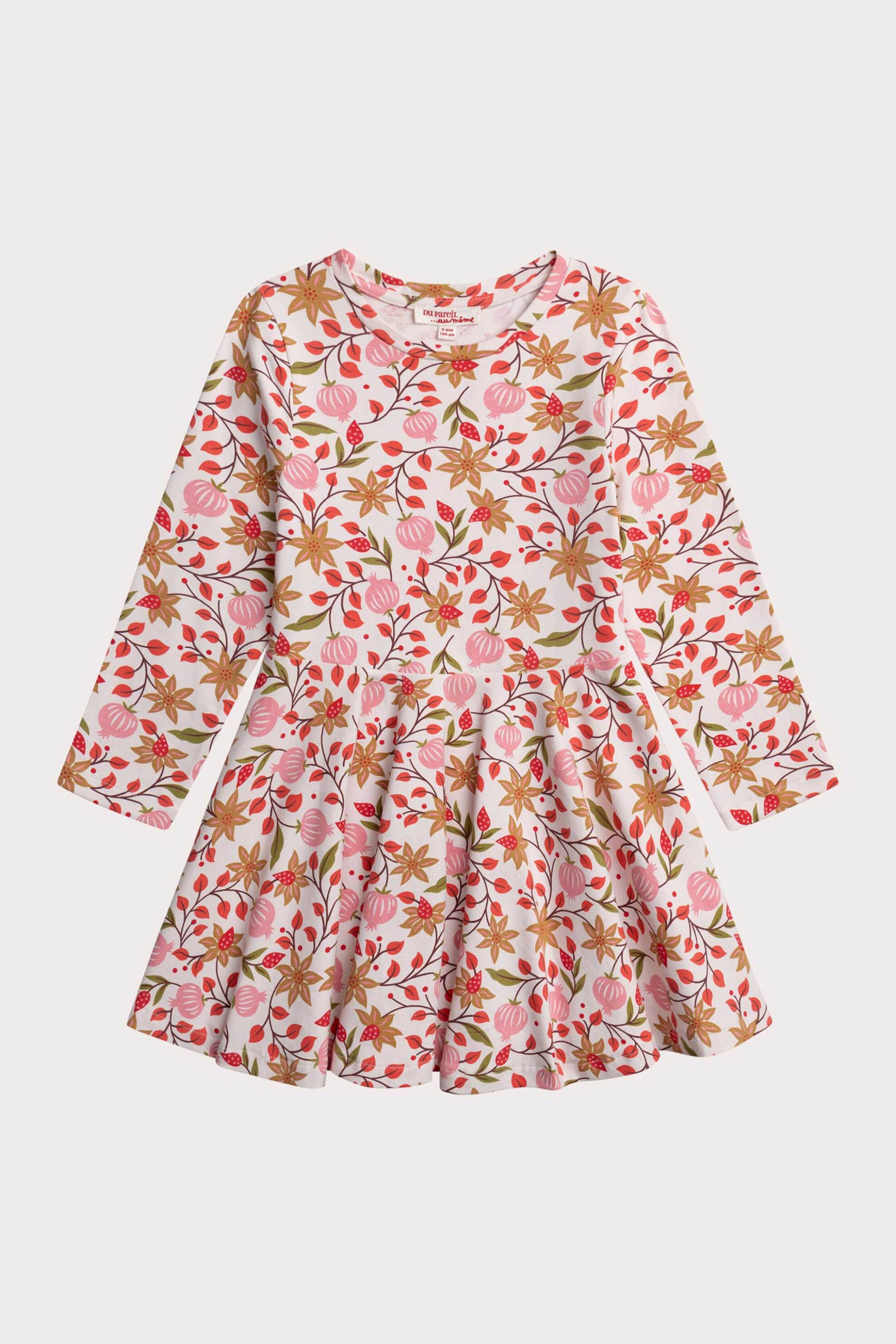 DPAM παιδικό φόρεμα με floral print - 364418 Ροζ