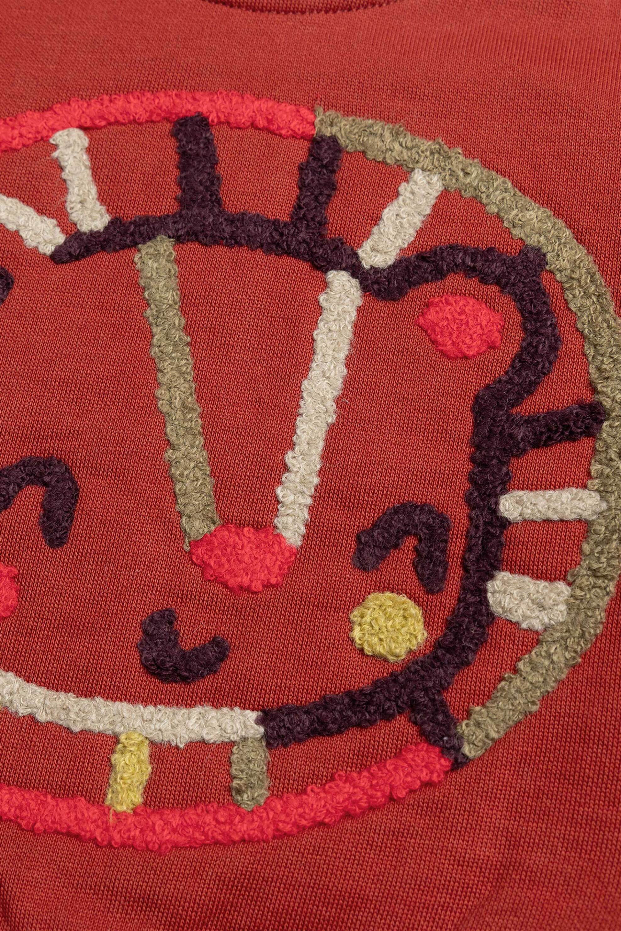 DPAM βρεφική μπλούζα φούτερ με μπουκλέ σχέδιο ζωάκι - 364534 Κεραμιδί φωτογραφία