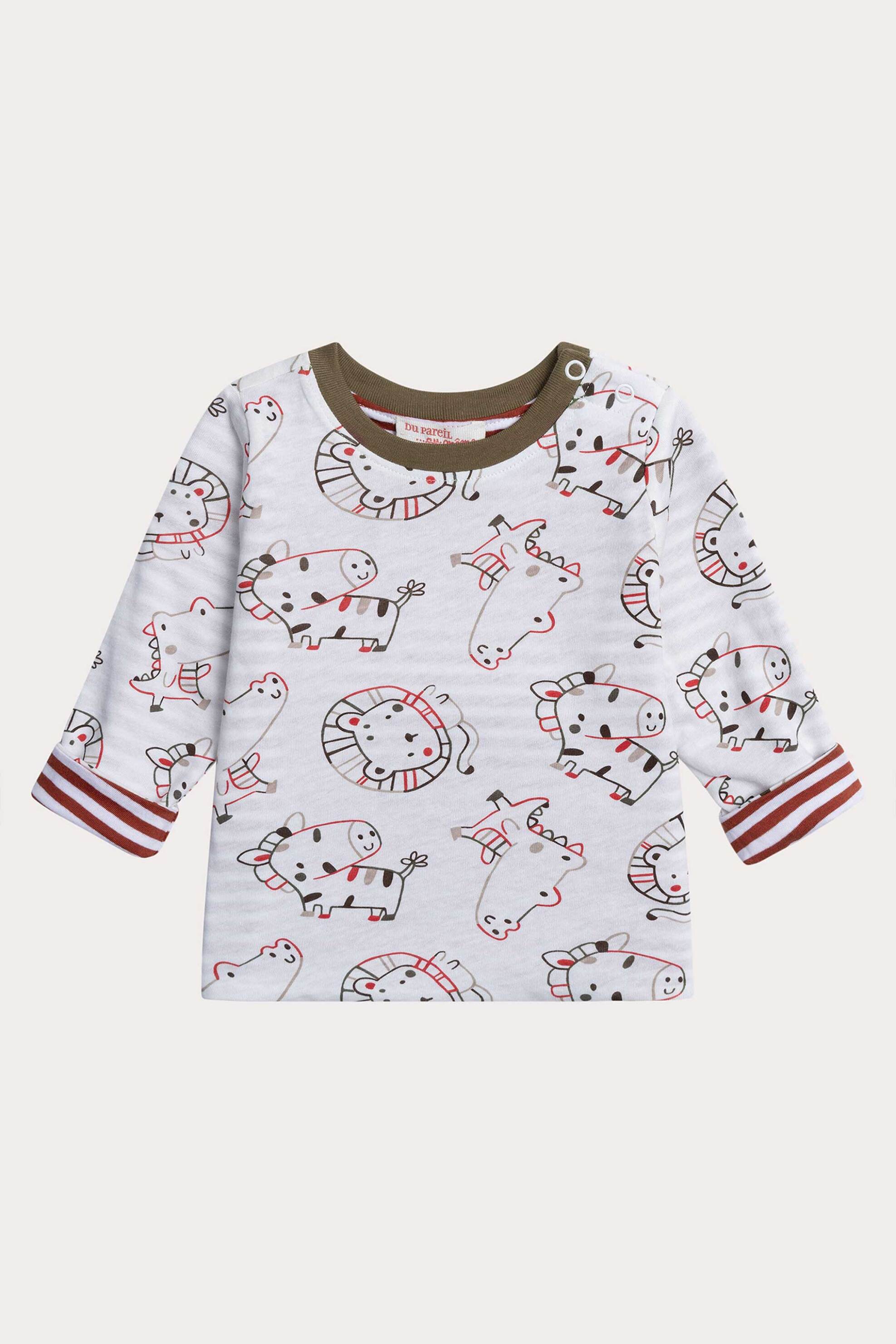 DPAM βρεφική μακρυμάνικη μπλούζα διπλής όψης με σχέδιο - 364580 Λευκό φωτογραφία