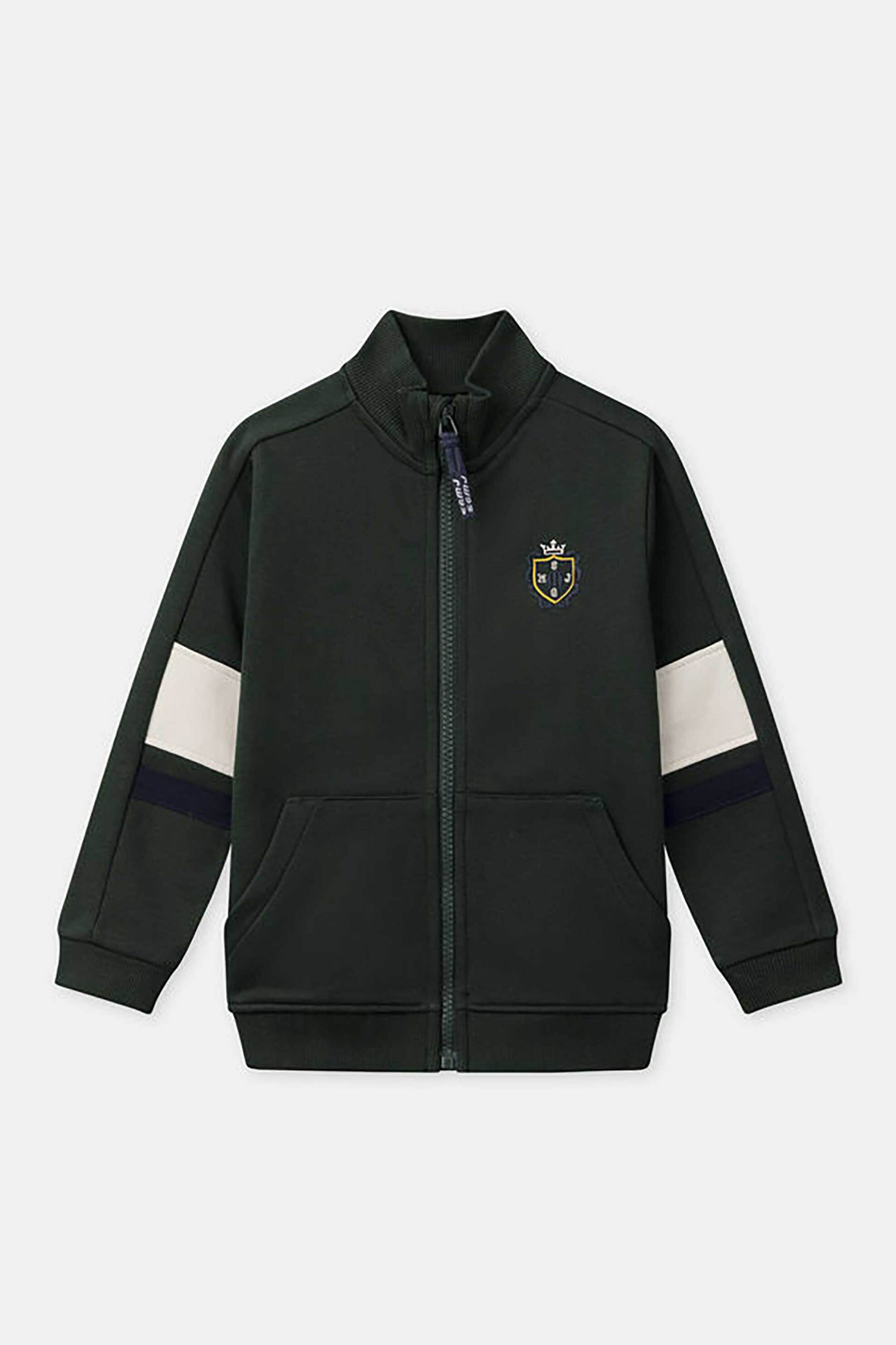 DPAM παιδική ζακέτα φούτερ με σχέδιο και ψηλό λαιμό - 365076 Κυπαρισσί