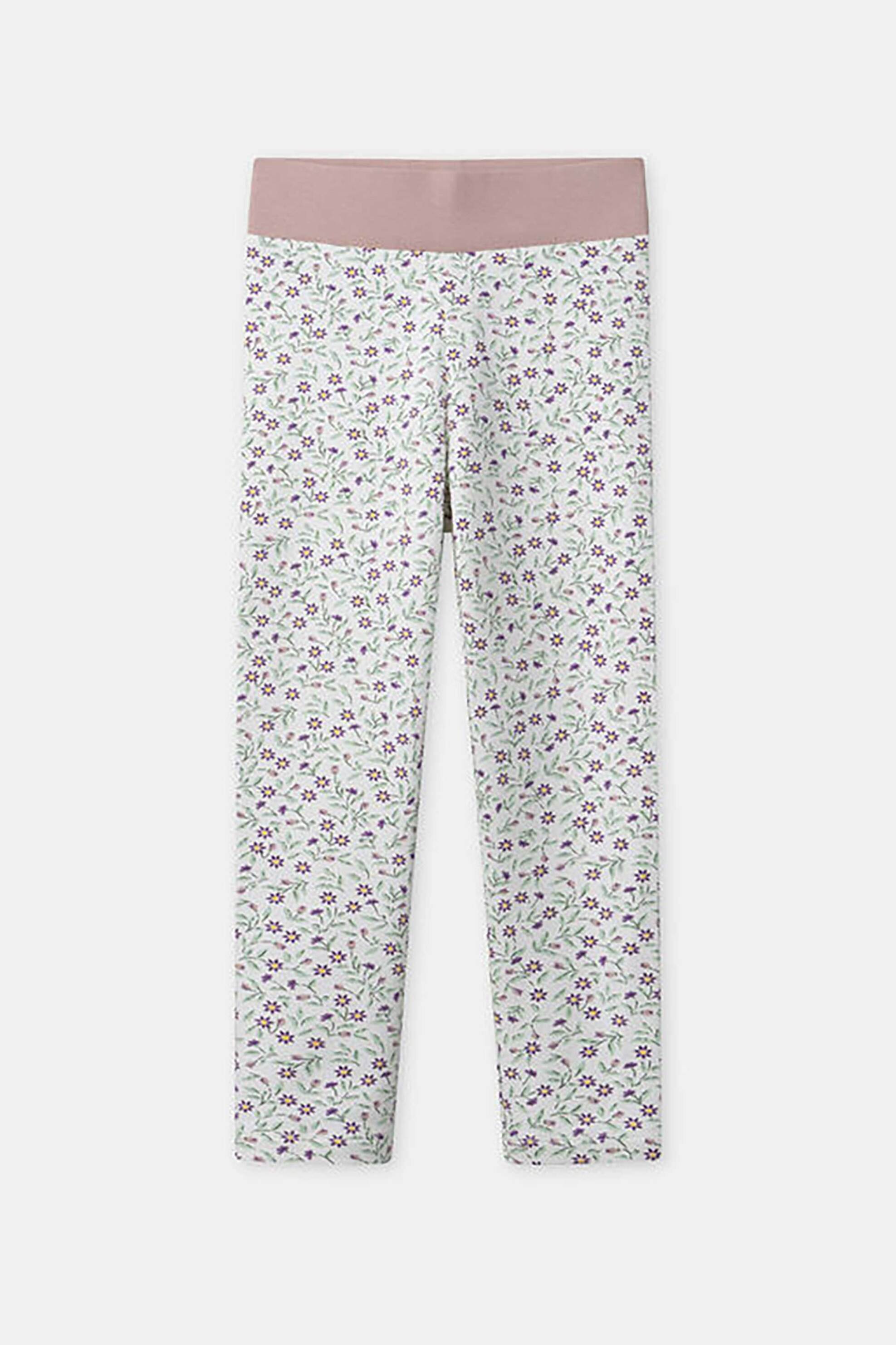 DPAM παιδικό κολάν με floral print - 365028 Λευκό