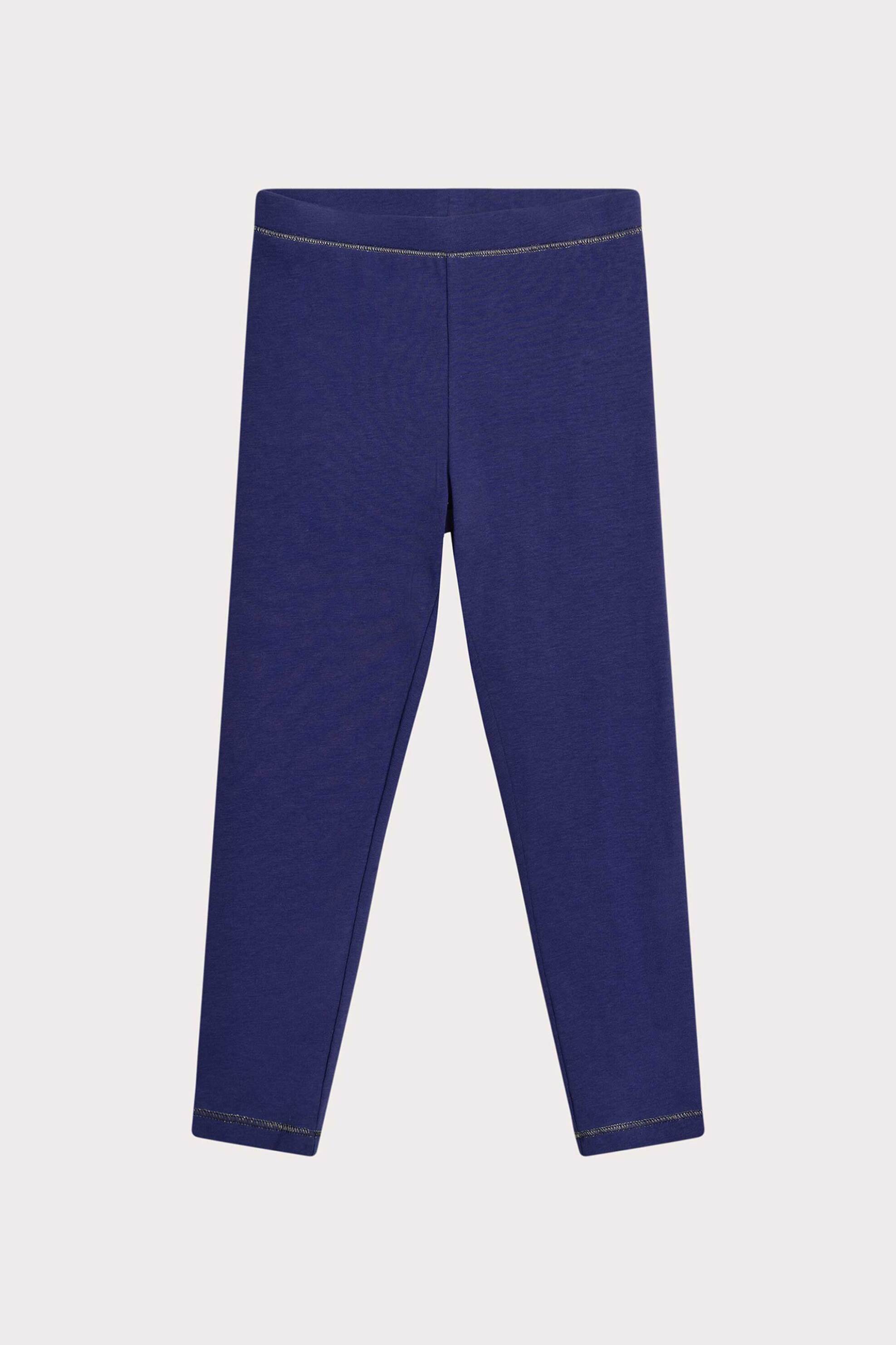 DPAM παιδικό κολάν μονόχρωμο με contrast ραφές - 364818 Μπλε Σκούρο