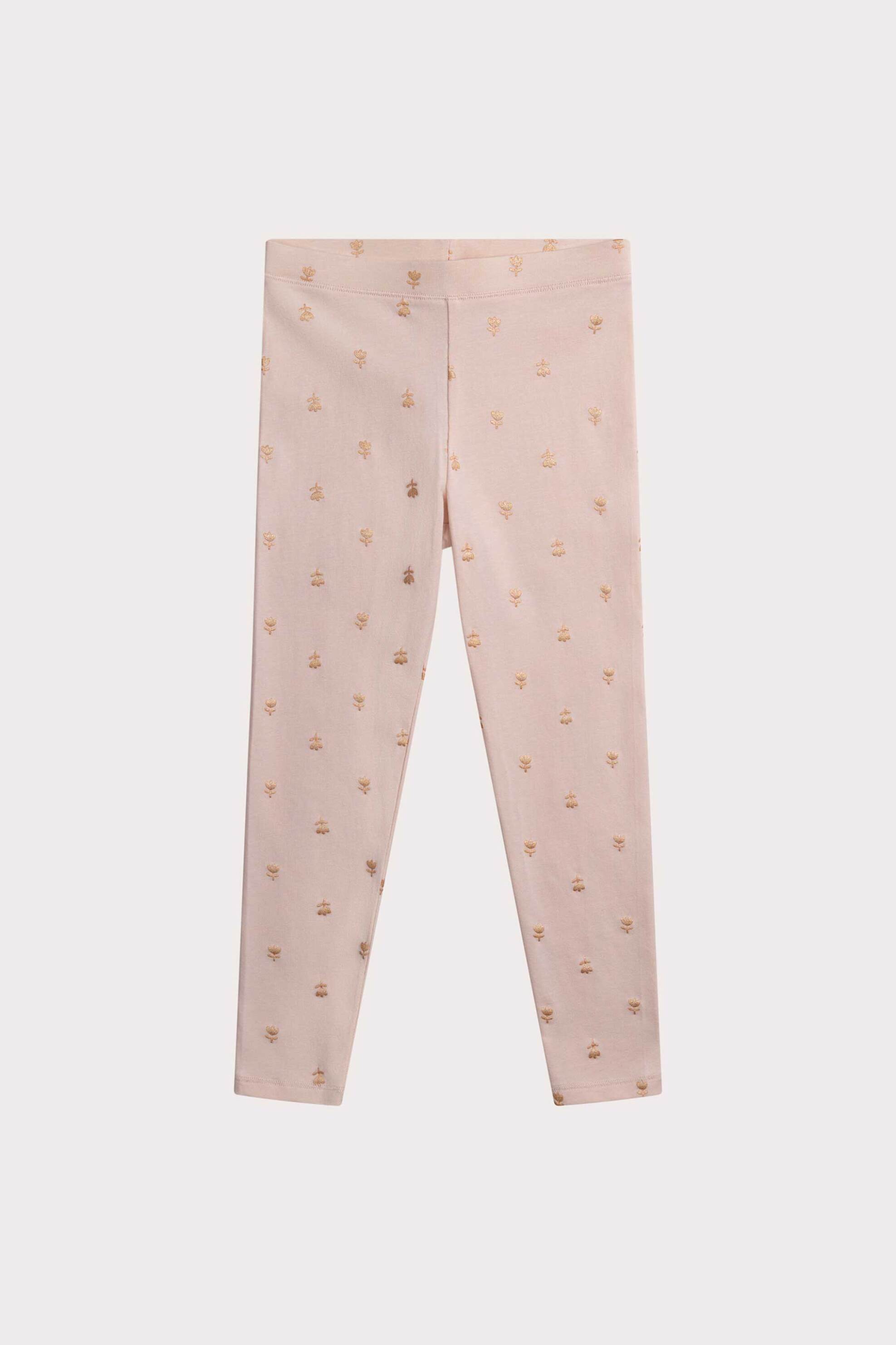 DPAM παιδικό κολάν με κεντητά λουλούδια - 364827 Ροζ Ανοιχτό