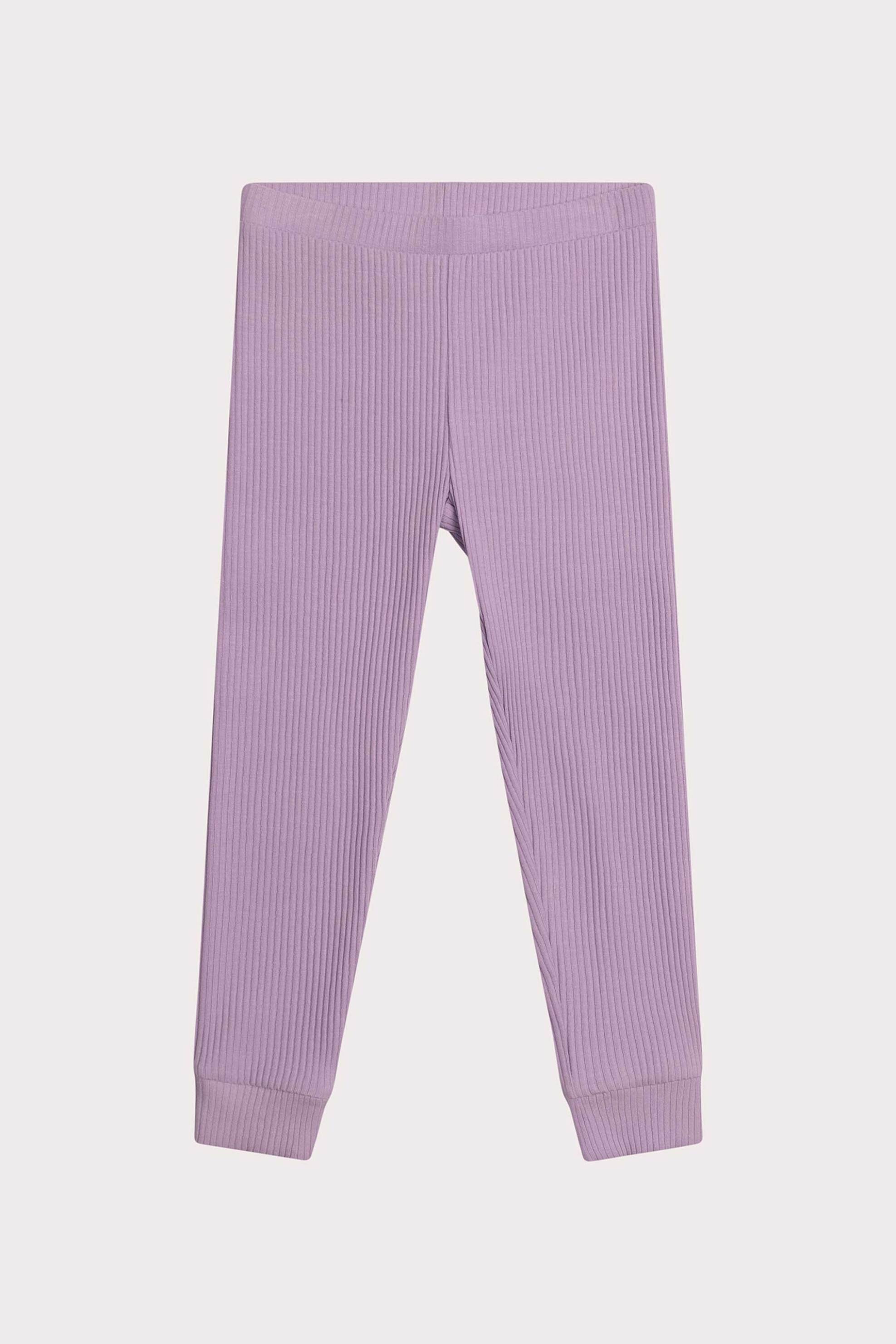 DPAM παιδικό κολάν μονόχρωμο με ανάγλυφο ριγέ σχέδιο - 364794 Λιλά