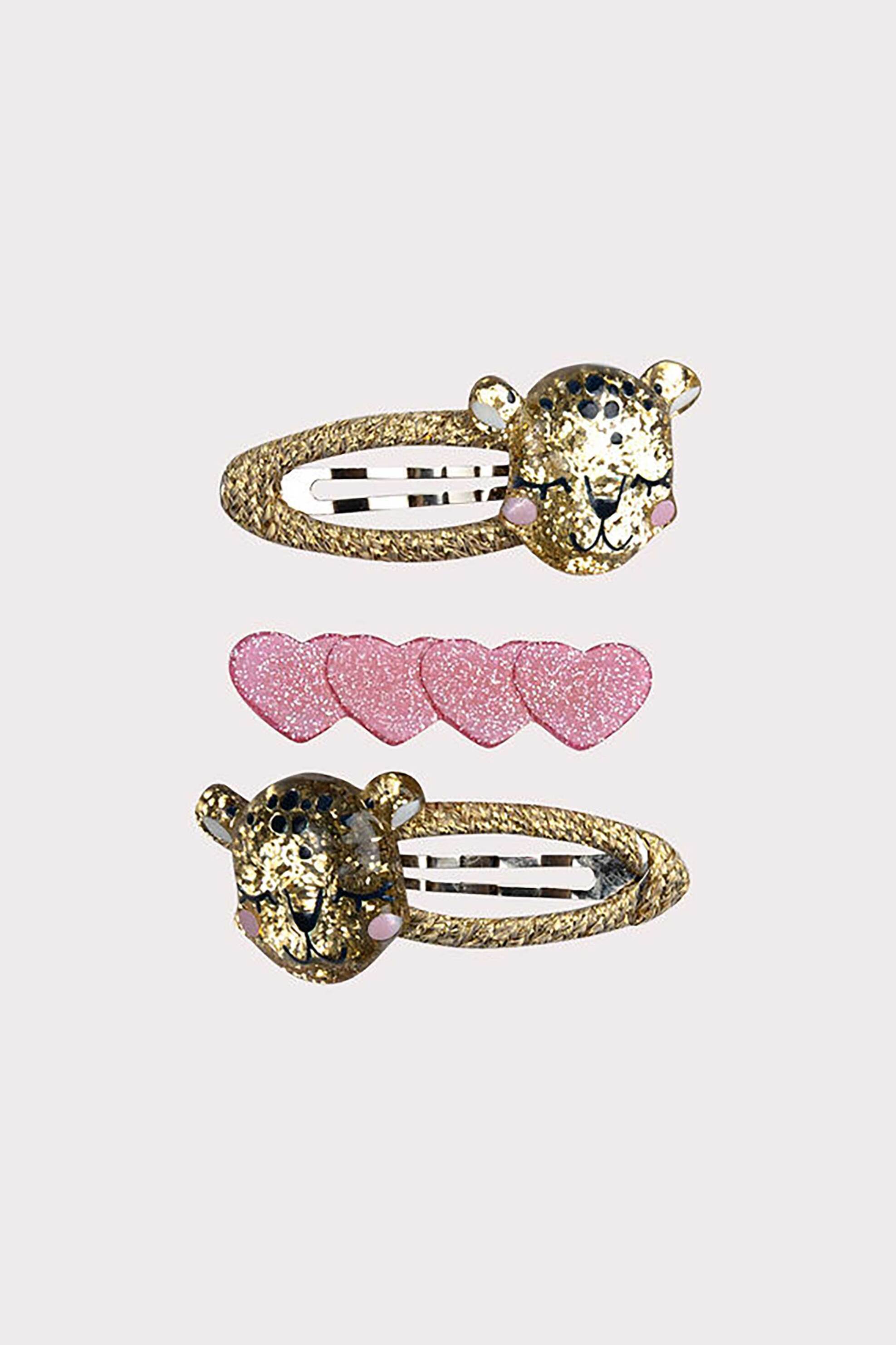 DPAM σετ παιδικά κοκαλάκια μαλλιών σε διάφορα σχέδια και χρώματα (3 τεμάχια) - 365175 Χρυσό