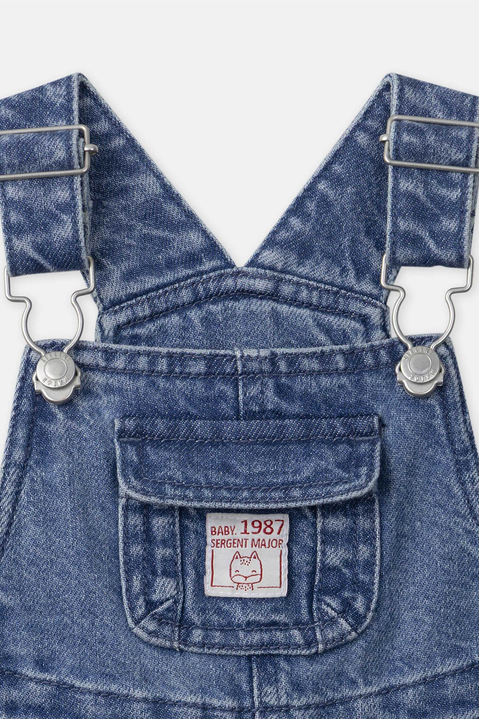 DPAM βρεφική denim σαλοπέτα για αγόρια με κεντήματα - 365463 Denim Blue φωτογραφία