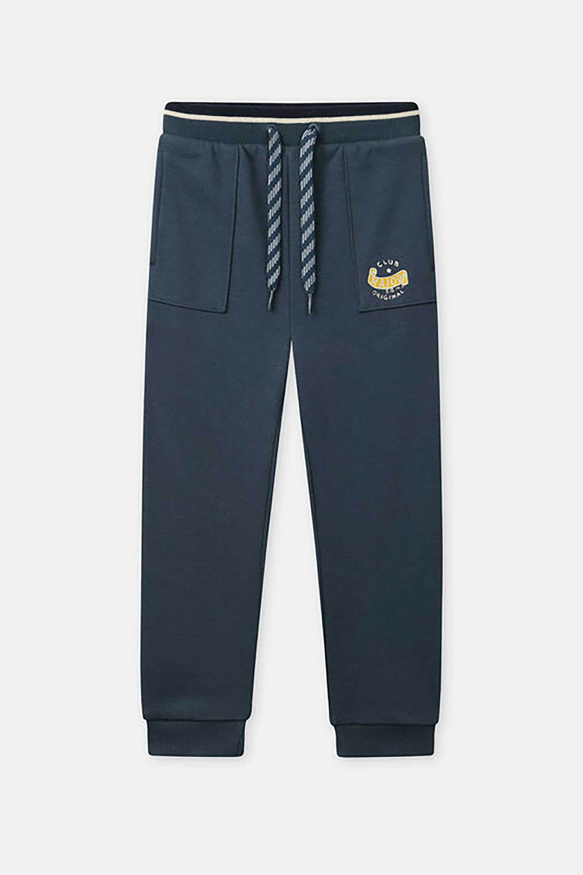 DPAM παιδικό παντελόνι φόρμας με contrast ελαστική μέση - 365725 Μπλε Σκούρο