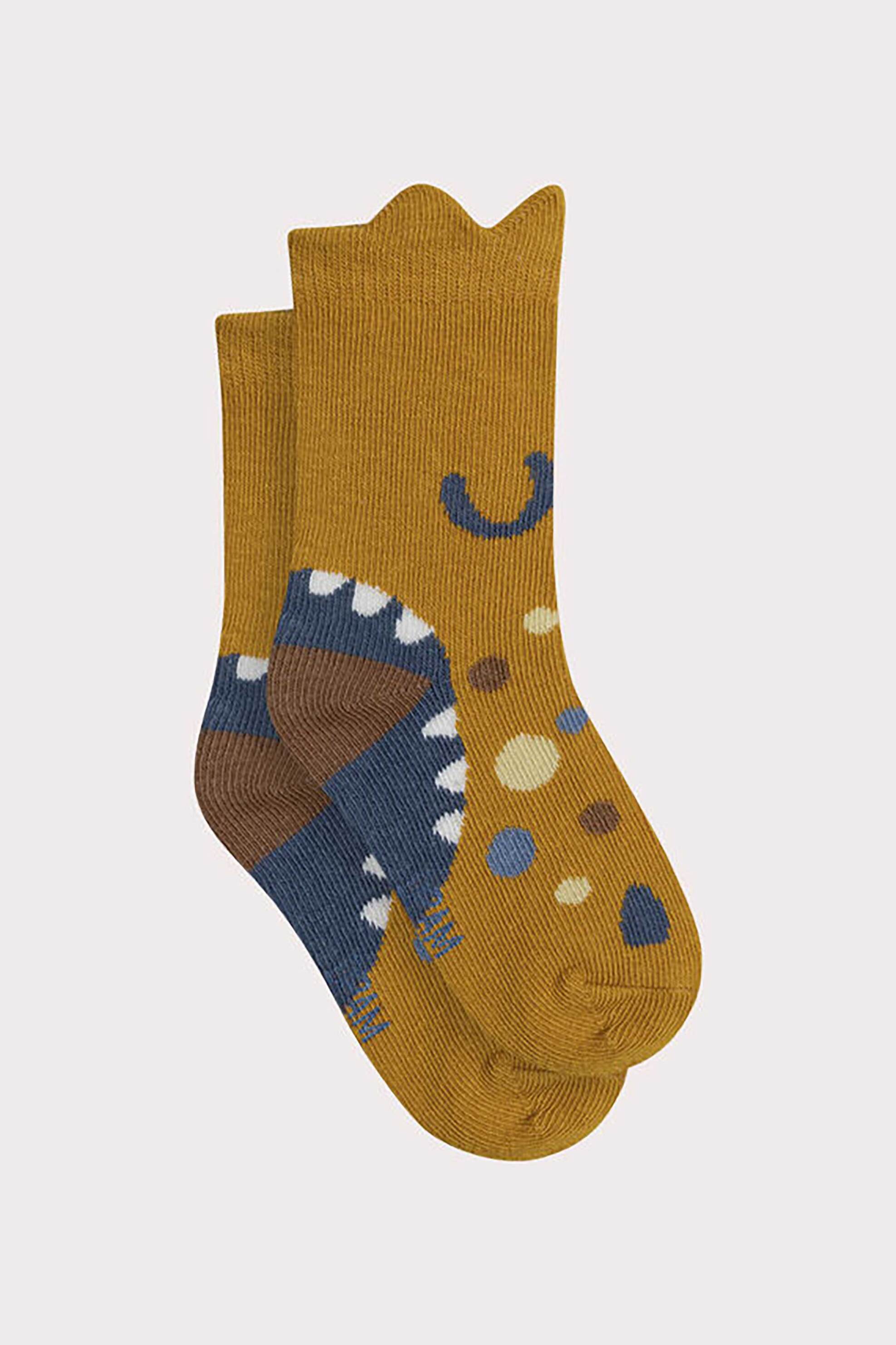 DPAM DPAM βρεφικές κάλτσες με σχέδιο - 365299 Μουσταρδί