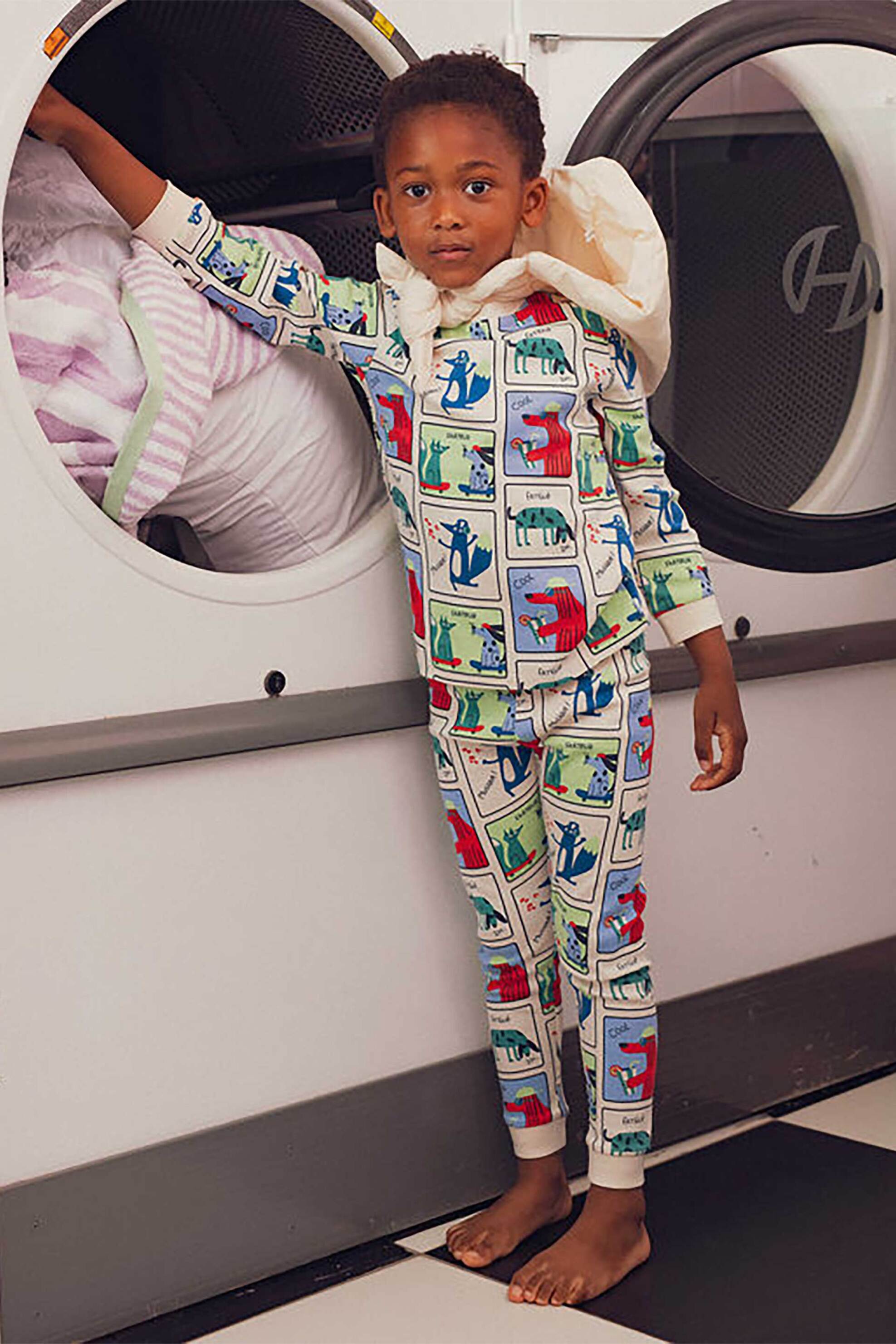 DPAM DPAM σετ παιδικές πιτζάμες για αγόρια με σχέδιο σε στυλ cartoon (2 τεμάχια) - 365384 Πολύχρωμο