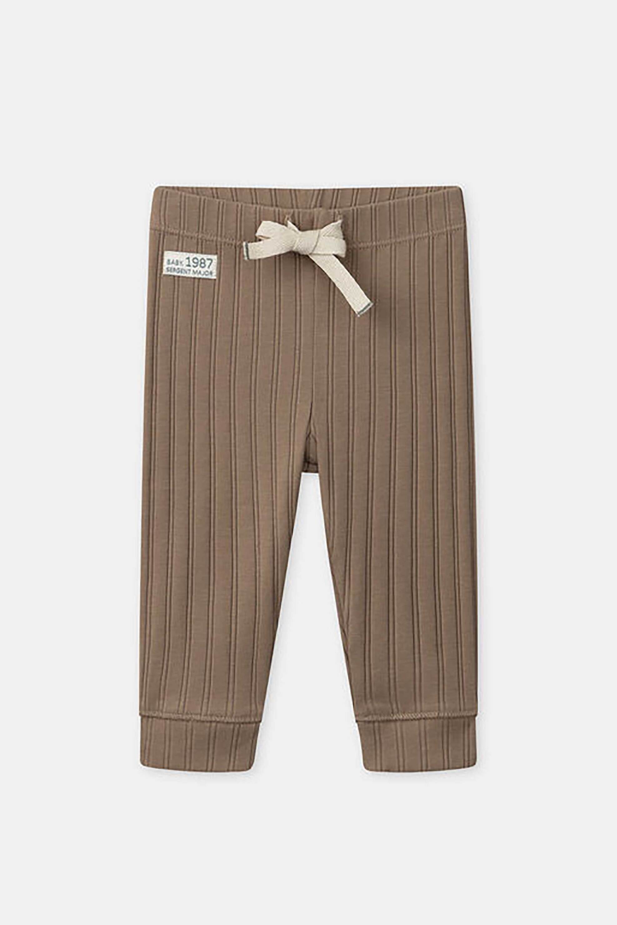 DPAM σετ βρεφική μπλούζα φούτερ καρό και ribbed παντελόνι (2 τεμάχια) - 365483 Πράσινο Σκούρο φωτογραφία