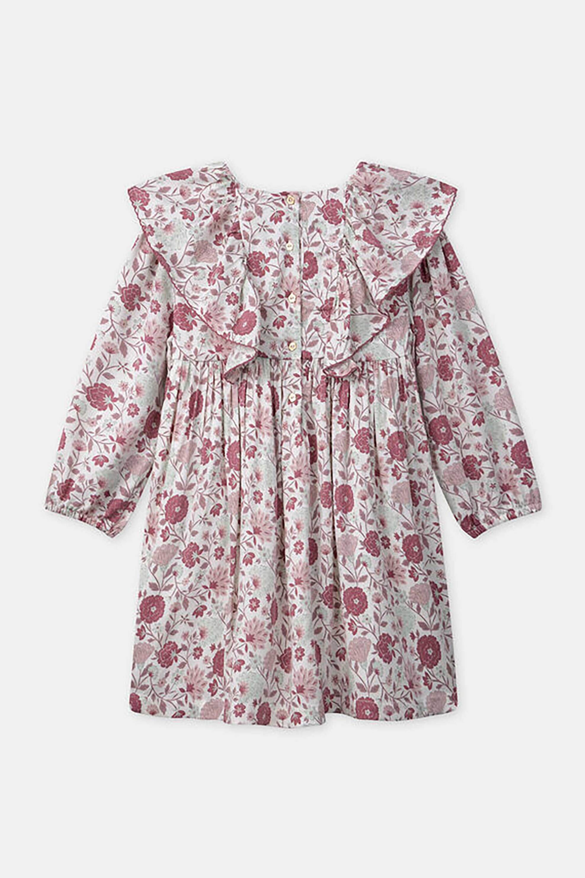 DPAM παιδικό φόρεμα με floral print και βολάν - 365583 Λευκό φωτογραφία