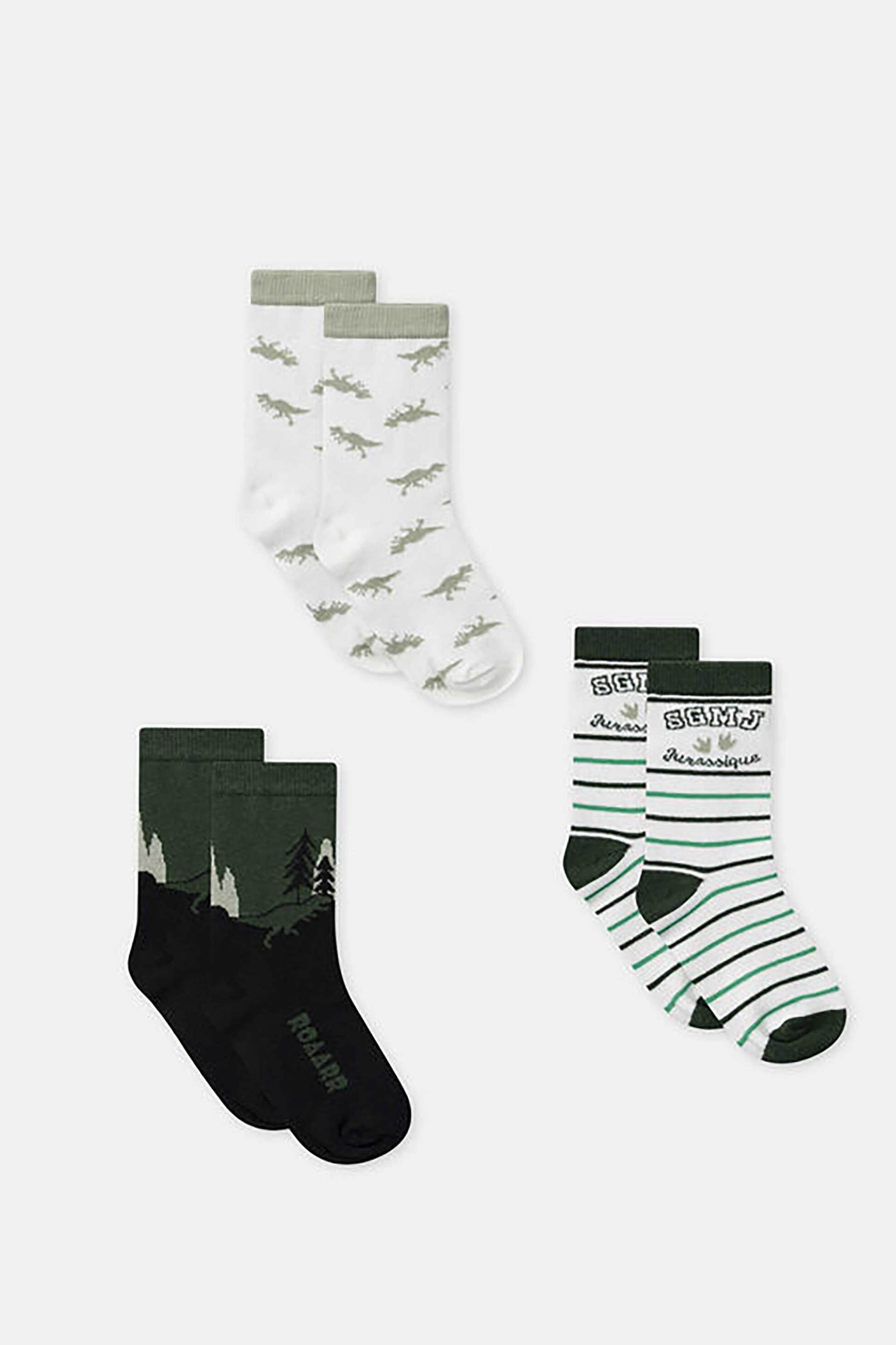 DPAM DPAM σετ παιδικές κάλτσες για αγόρια σε διάφορα σχέδια και χρώματα (3 ζευγάρια) - 365674 Πολύχρωμο