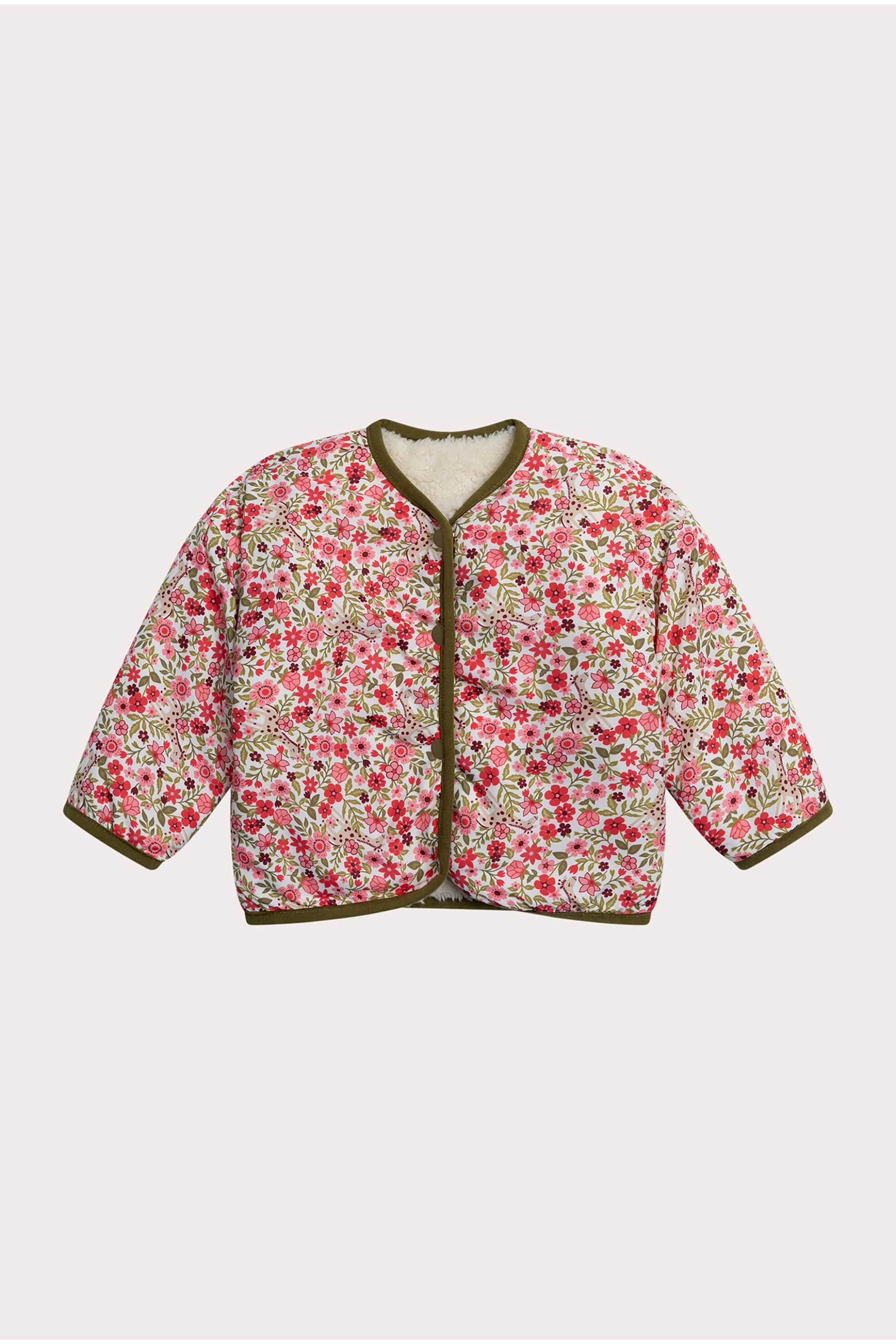 DPAM DPAM βρεφικό jacket διπλής όψης για κορίτσια - 365131 Λευκό
