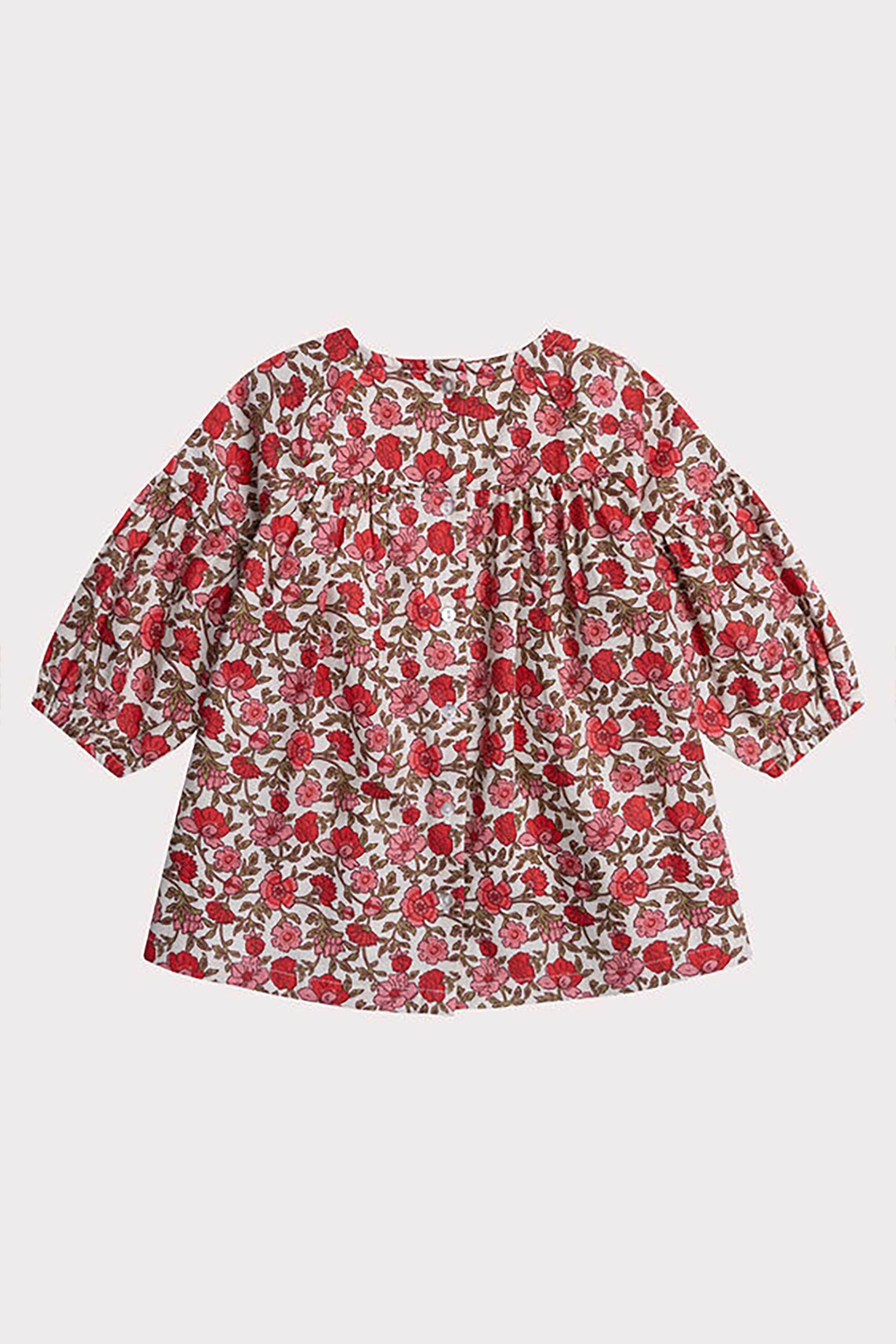 DPAM βρεφικό φόρεμα για κορίτσια με floral print - 365146 Κόκκινο φωτογραφία