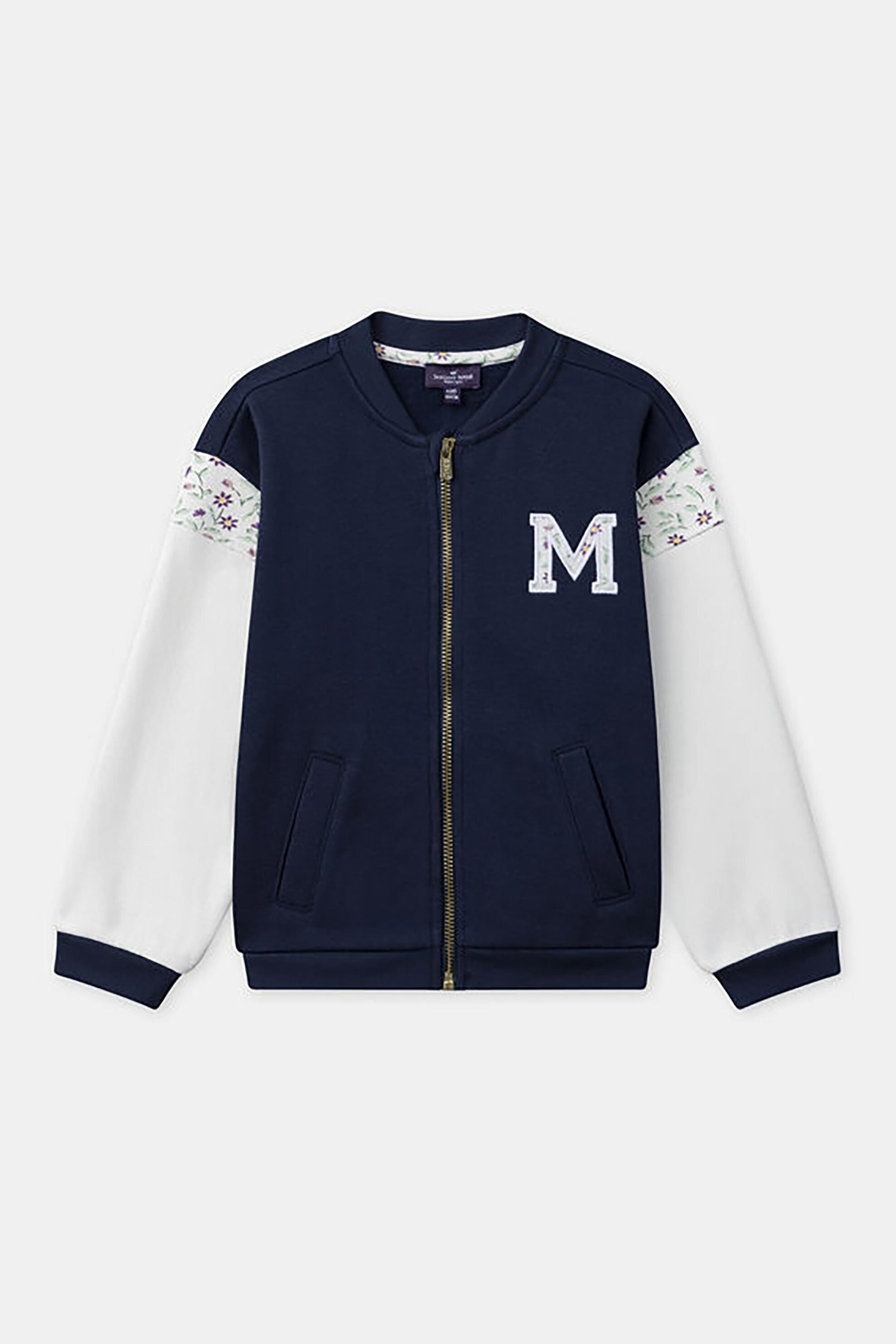 DPAM παιδική ζακέτα φούτερ με διχρωμία - 365908 Μπλε Σκούρο