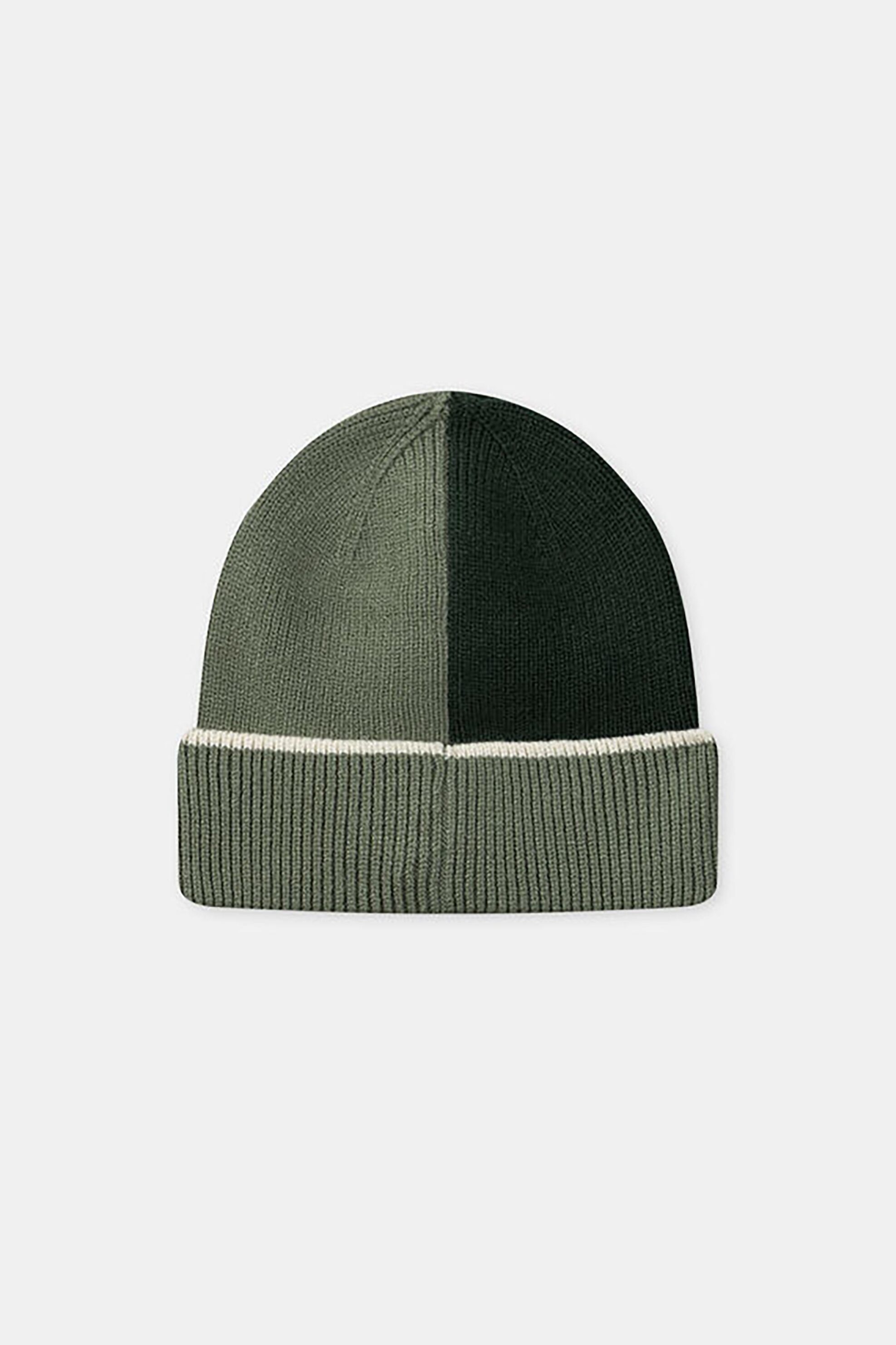 DPAM βρεφικός πλεκτός σκούφος με διχρωμία - 366119 Λαδί φωτογραφία