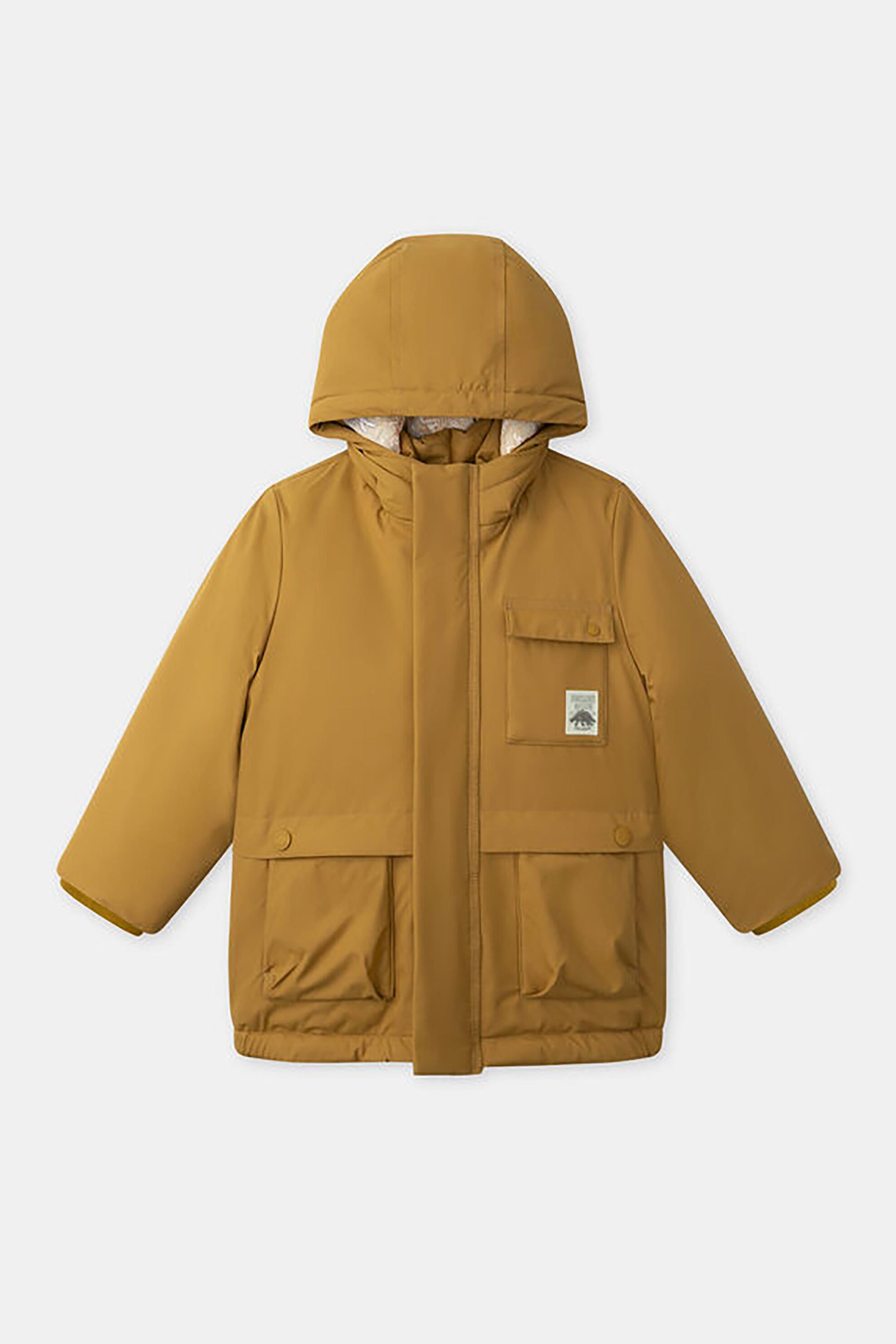 DPAM παιδικό μπουφάν με κουκούλα και αποσπώμενη επένδυση - 366095 Καφέ