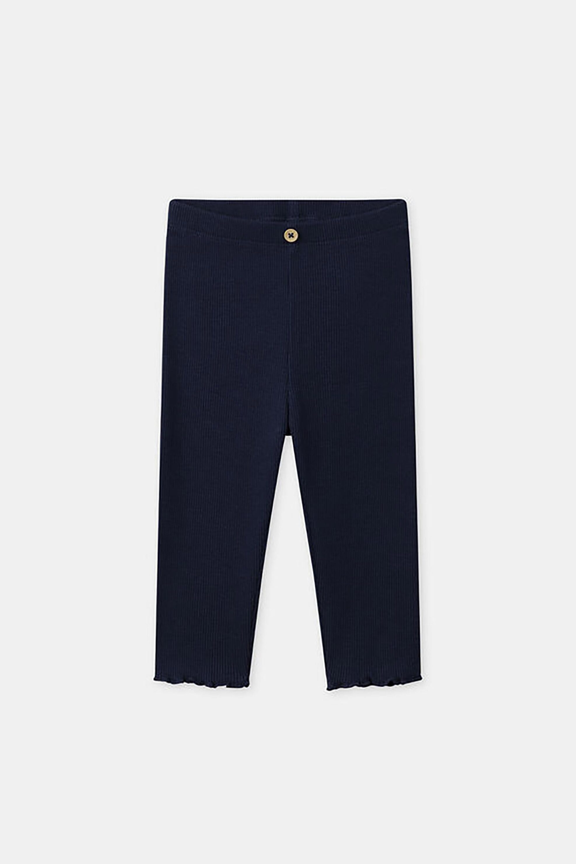 DPAM βρεφικό σετ με μπλούζα και ribbed κολάν με σχέδιο μηλαράκια (2 τεμάχια) - 366175 Λευκό φωτογραφία