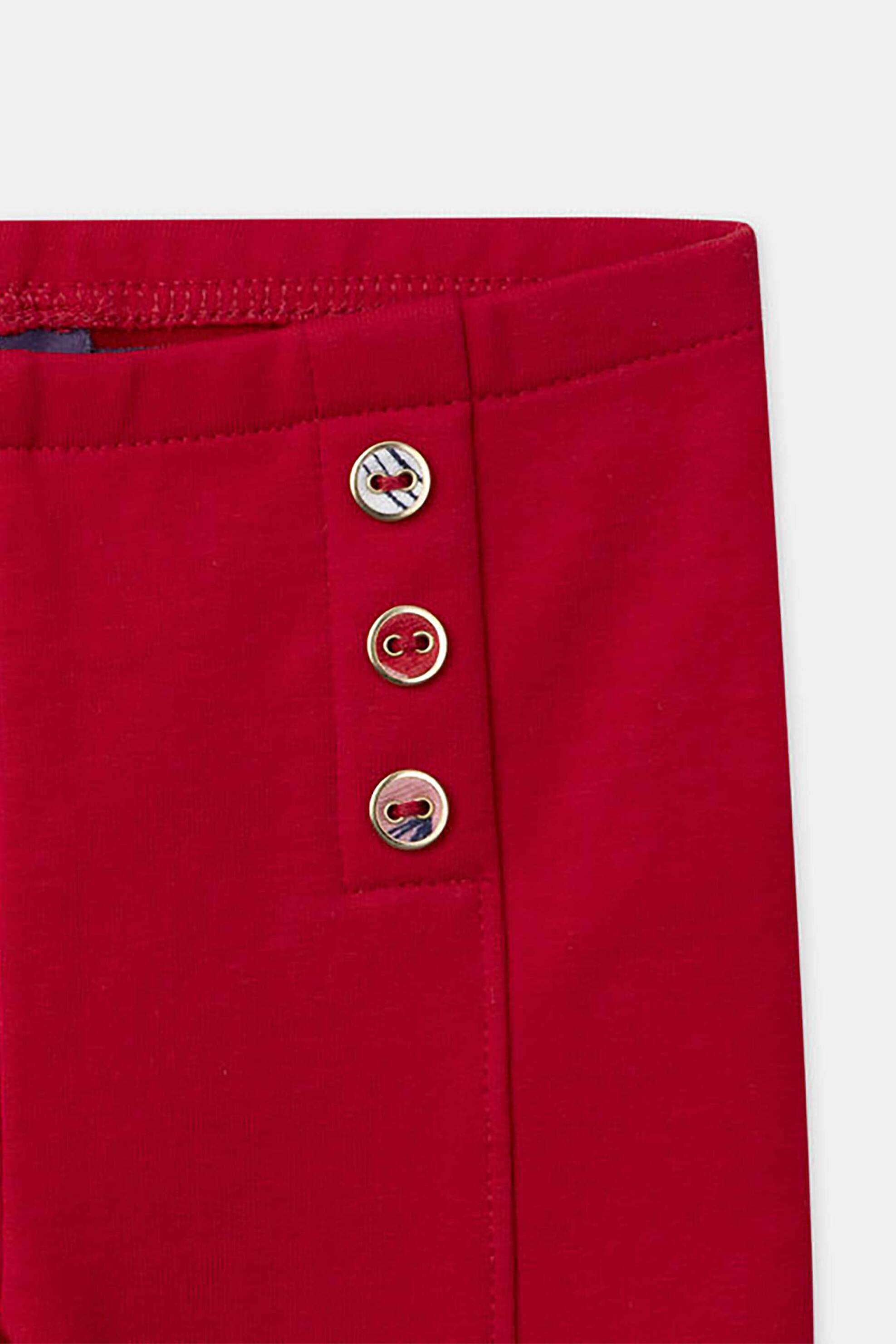 DPAM βρεφικό κολάν με διακοσμητικά κουμπιά - 366180 Κόκκινο φωτογραφία