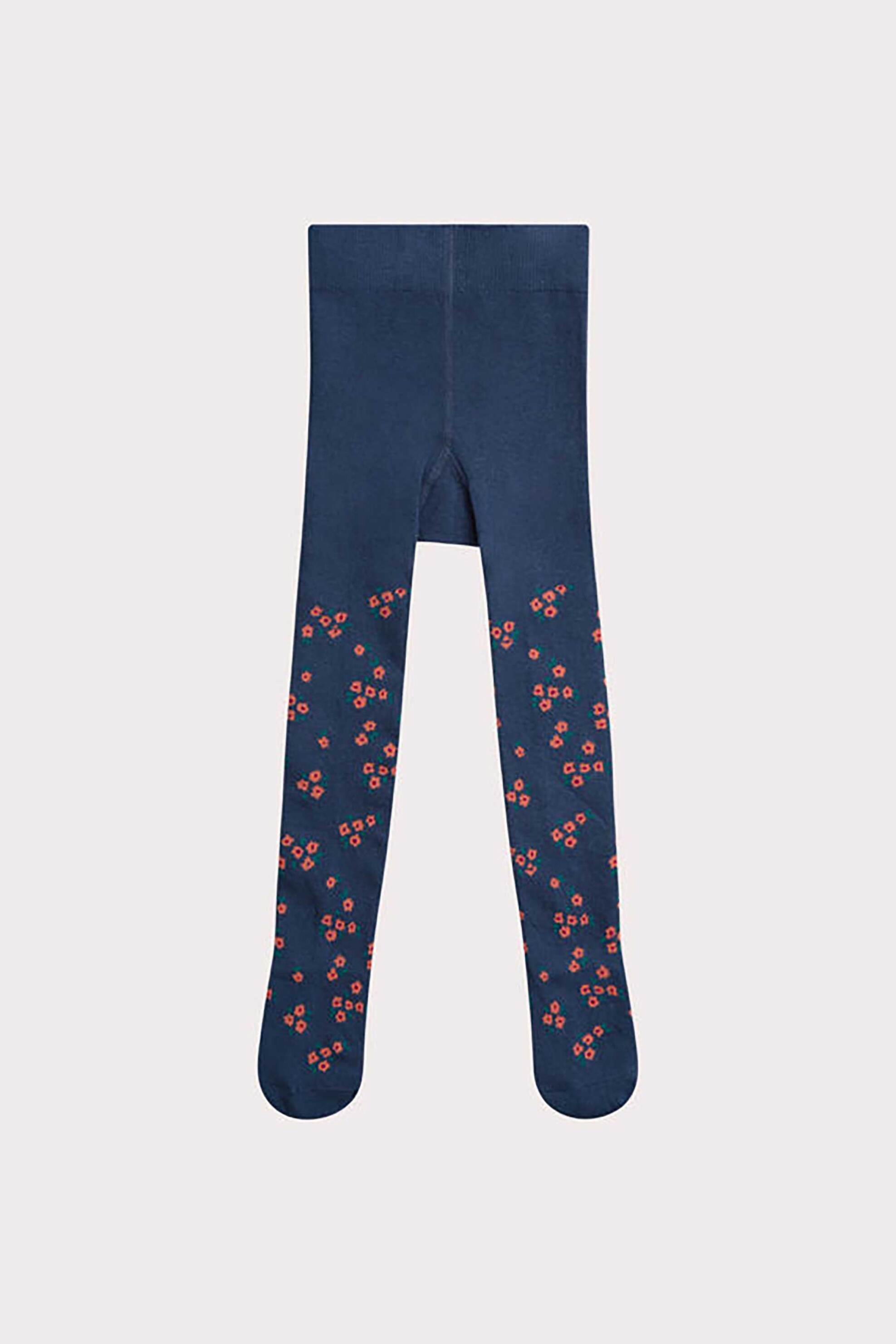 DPAM παιδικό καλσόν με floral print - 365884 Μπλε Navy