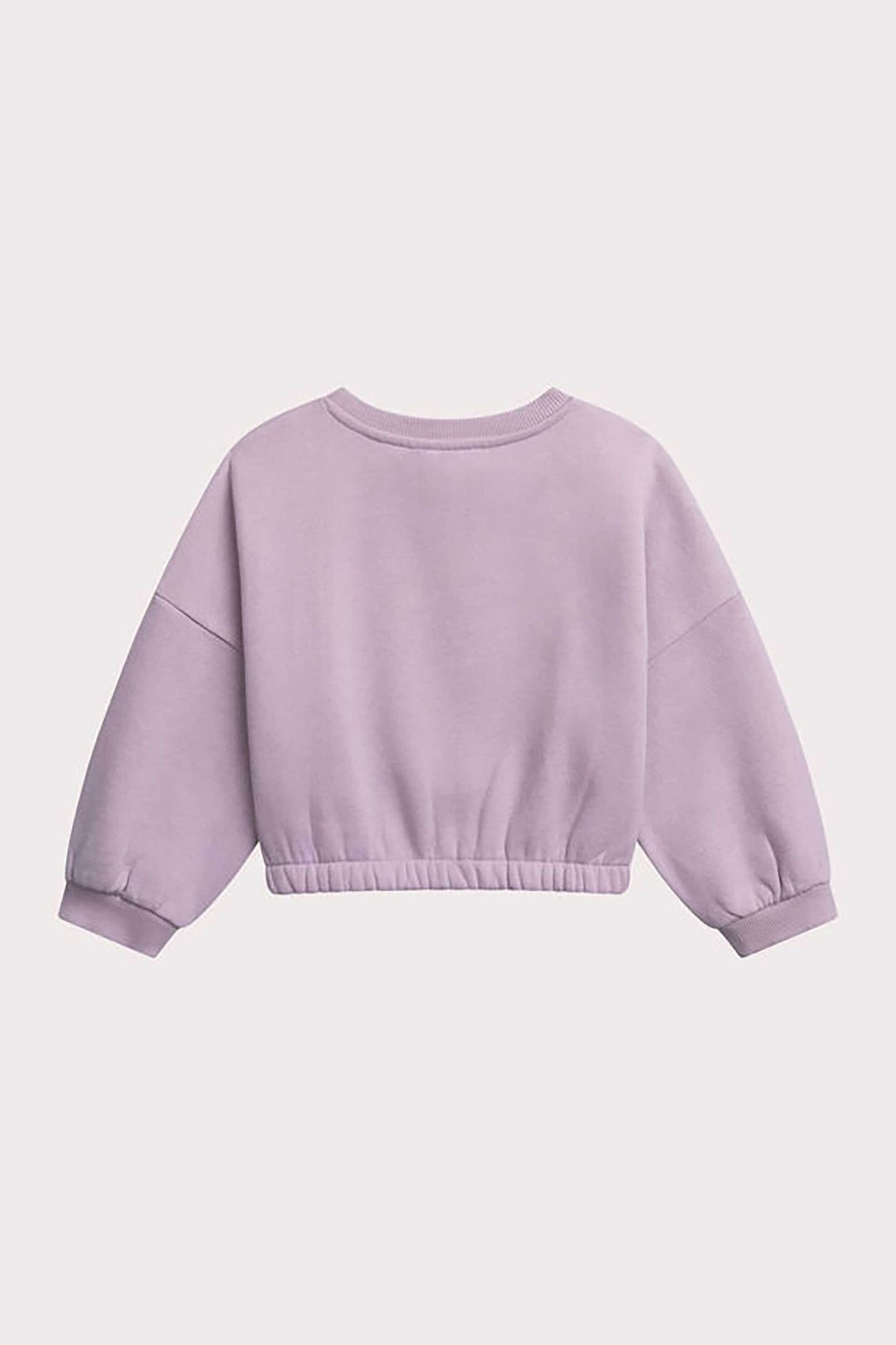 DPAM παιδική μπλούζα φούτερ με σχέδιο γατούλα - 365758 Λιλά φωτογραφία