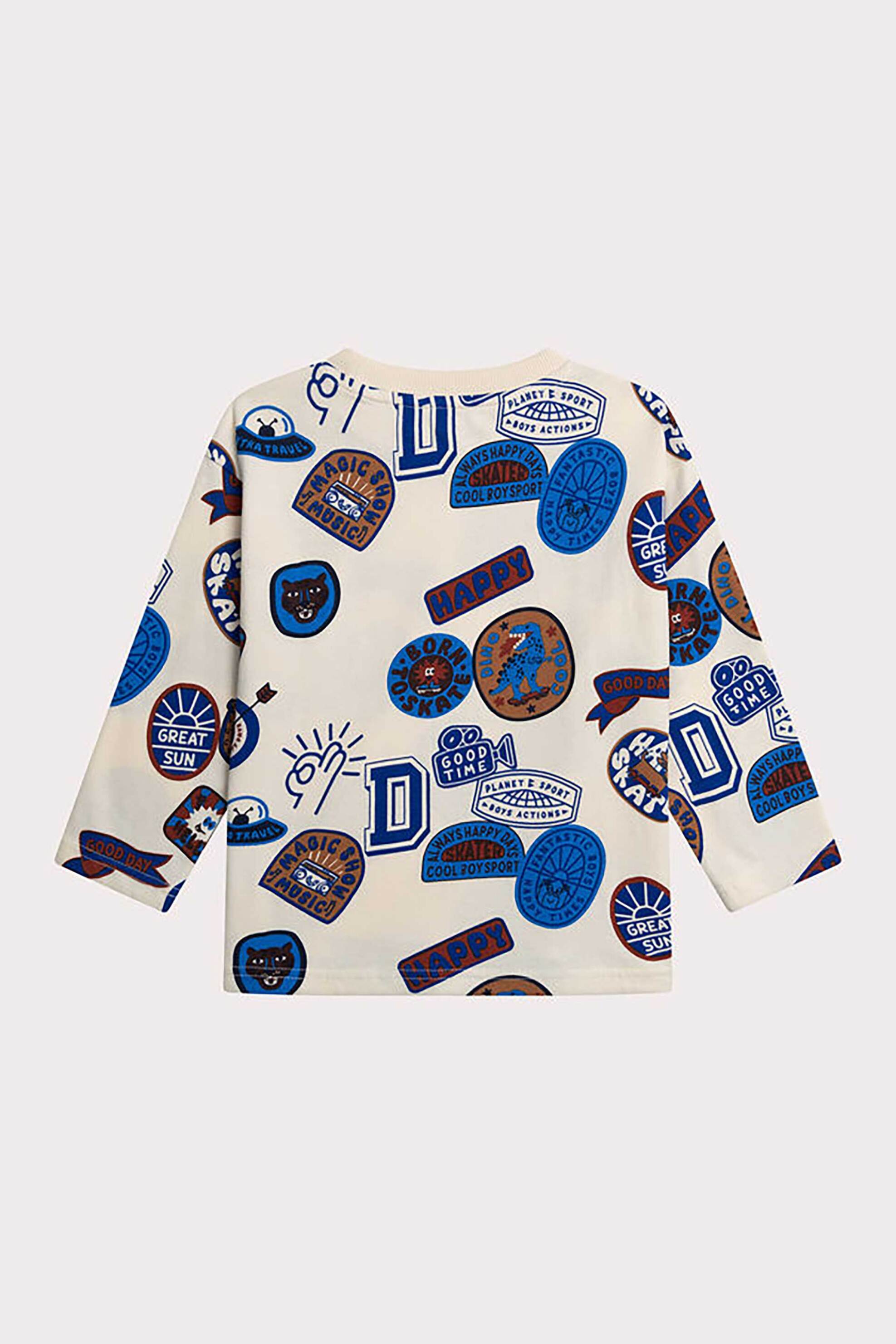 DPAM παιδική μακρυμάνικη μπλούζα με σχέδια Dino Cool - 365816 Μπλε φωτογραφία