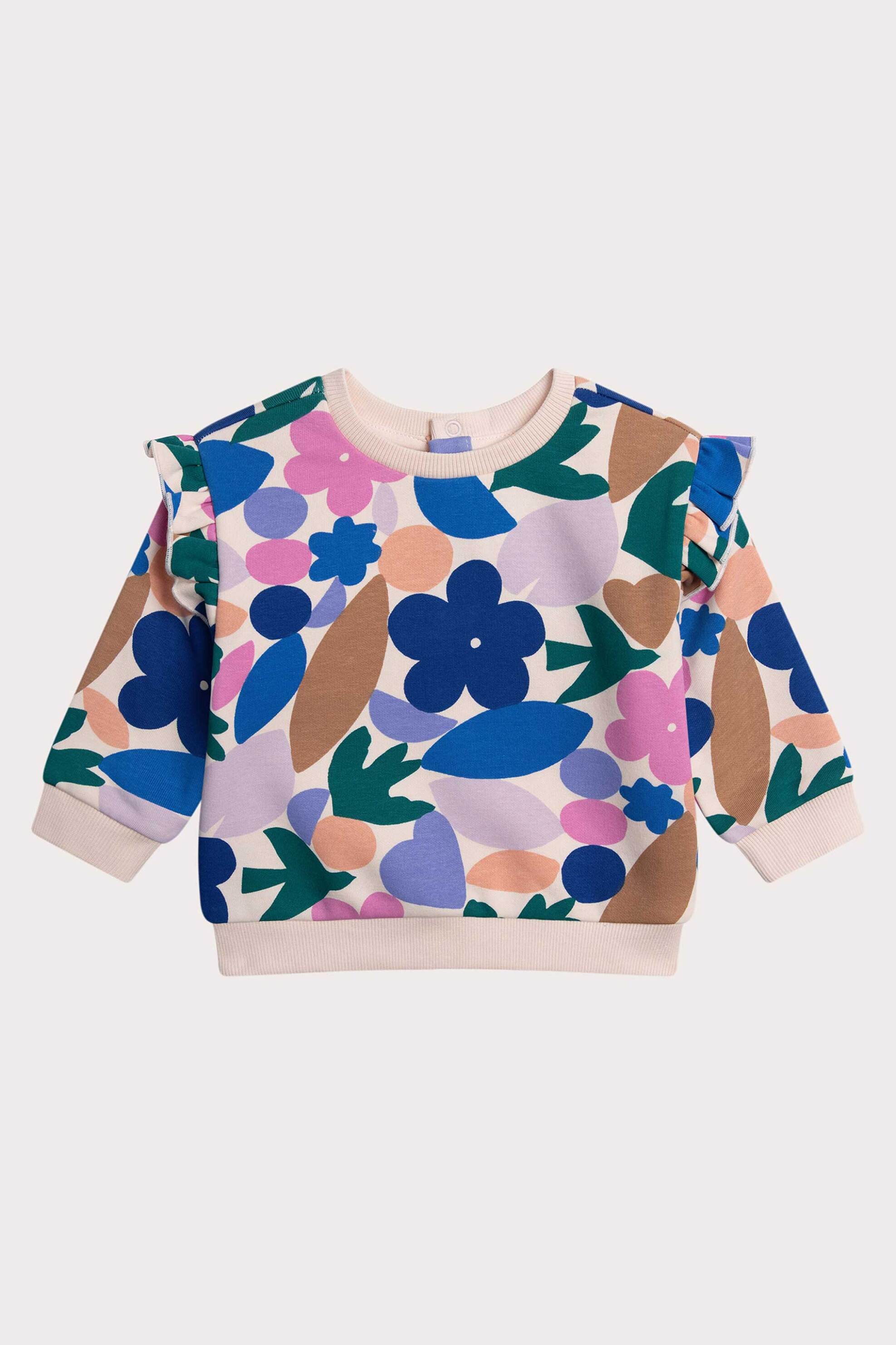 DPAM βρεφική μπλούζα φούτερ με floral print - 365838 Πολύχρωμο φωτογραφία