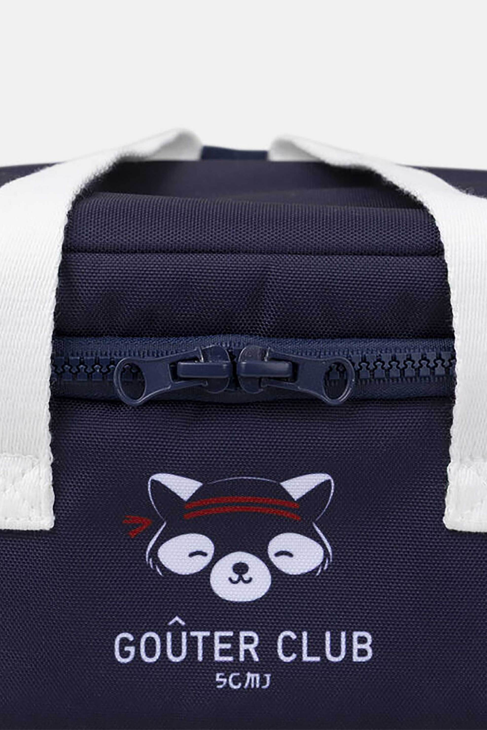 DPAM παιδική ισοθερμική τσάντα φαγητού με ριγέ σχέδιο με ρακούν - 366281 Μπλε Σκούρο φωτογραφία