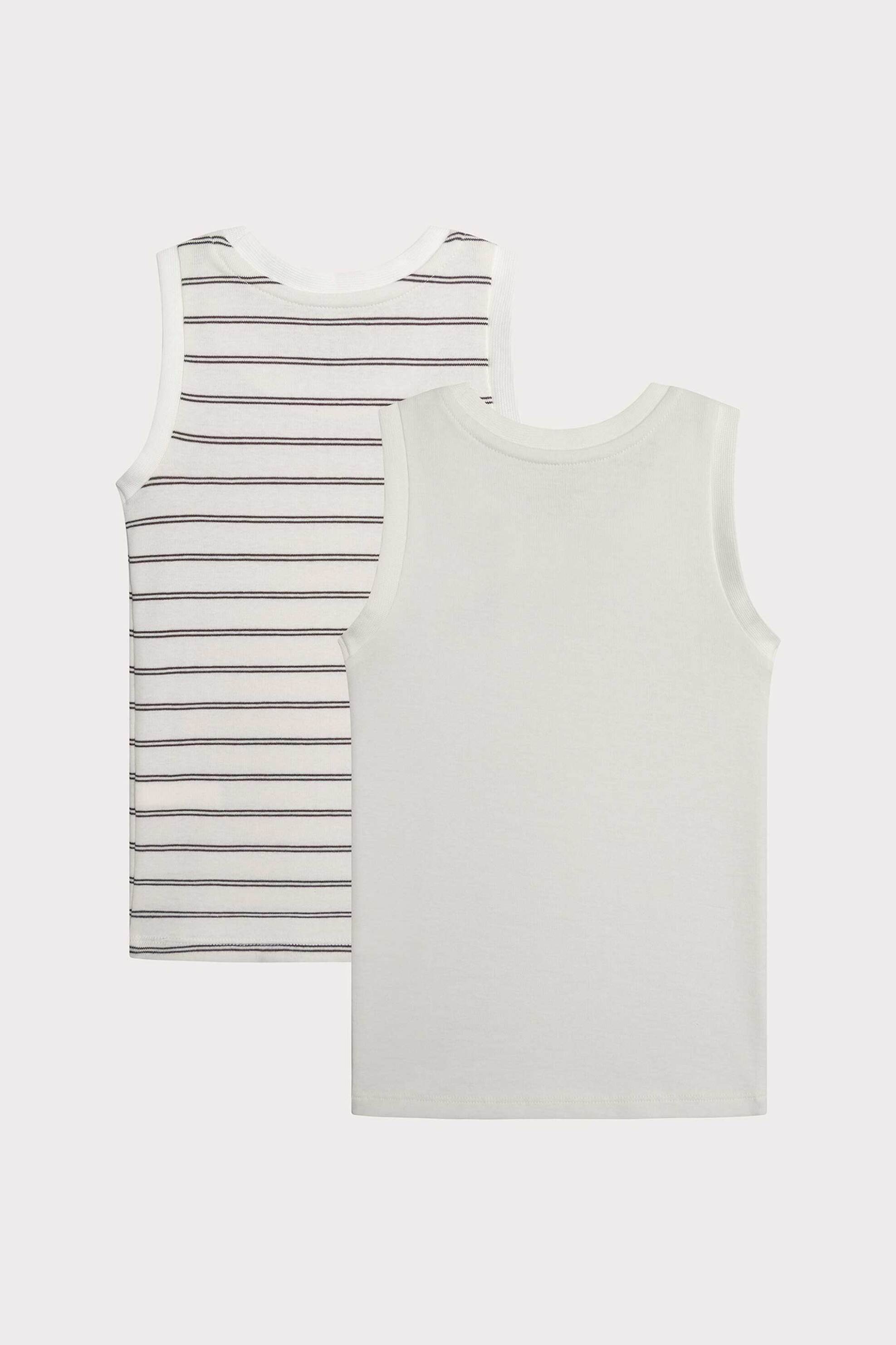 DPAM σετ παιδικά φανελάκια σε διάφορα σχέδια (2 τεμάχια) - 366027 Λευκό φωτογραφία