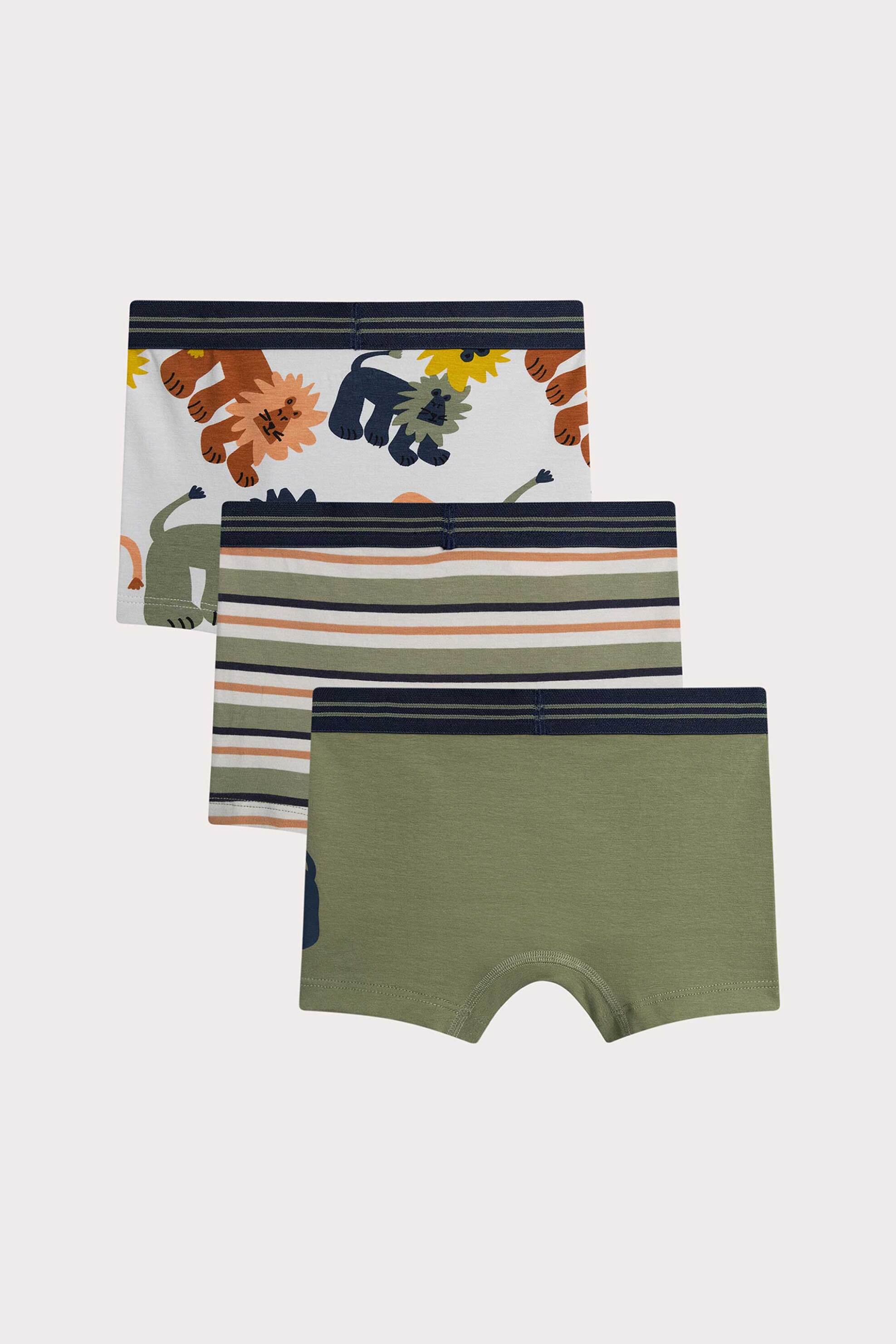 DPAM σετ παιδικά εσώρουχα σε διάφορα σχέδια και χρώματα (3 τεμάχια) - 366037 Χακί φωτογραφία