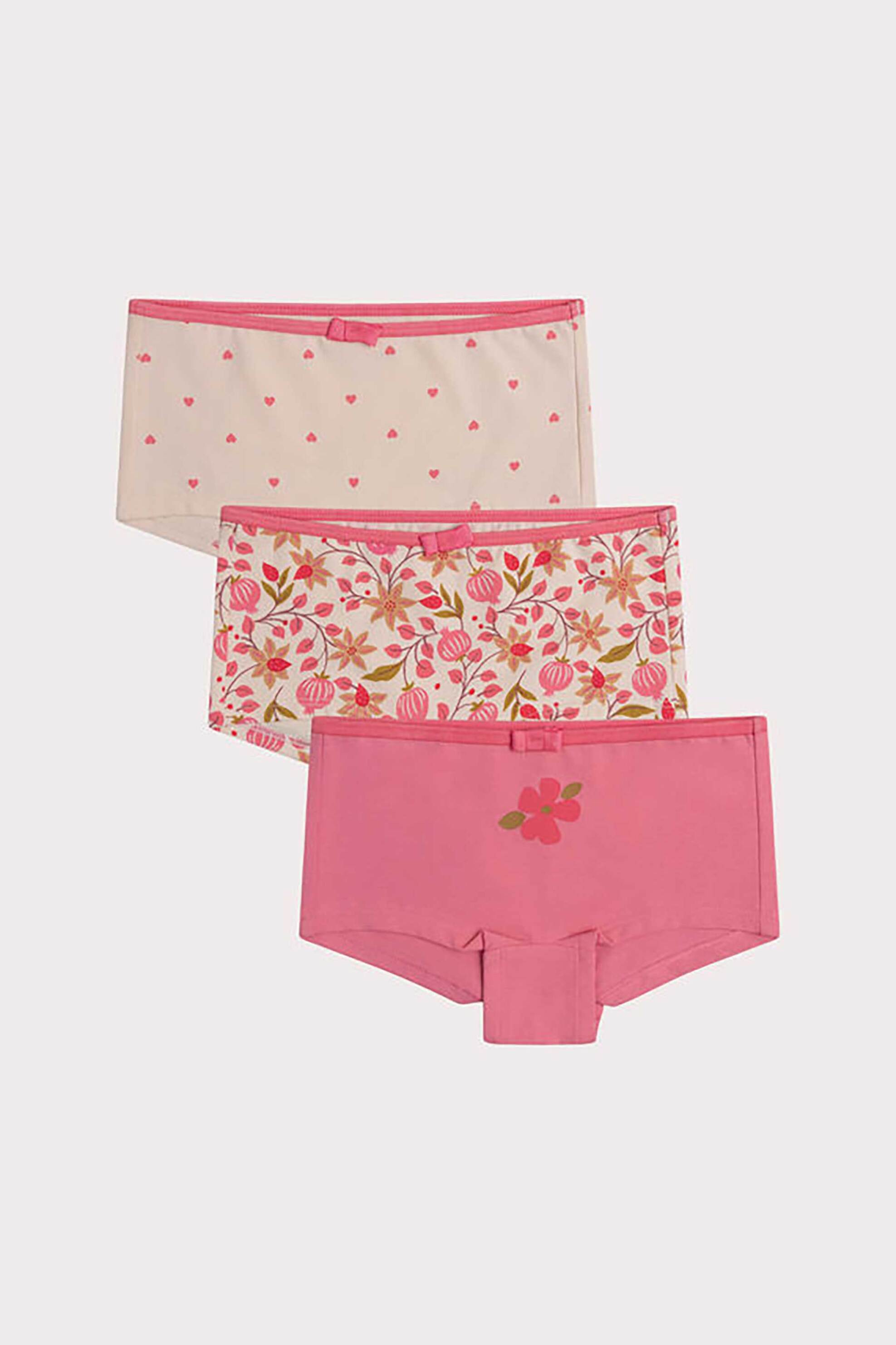 DPAM DPAM σετ παιδικά εσώρουχα σε διάφορα σχέδια και χρώματα (3 τεμάχια) - 365968 Ροζ