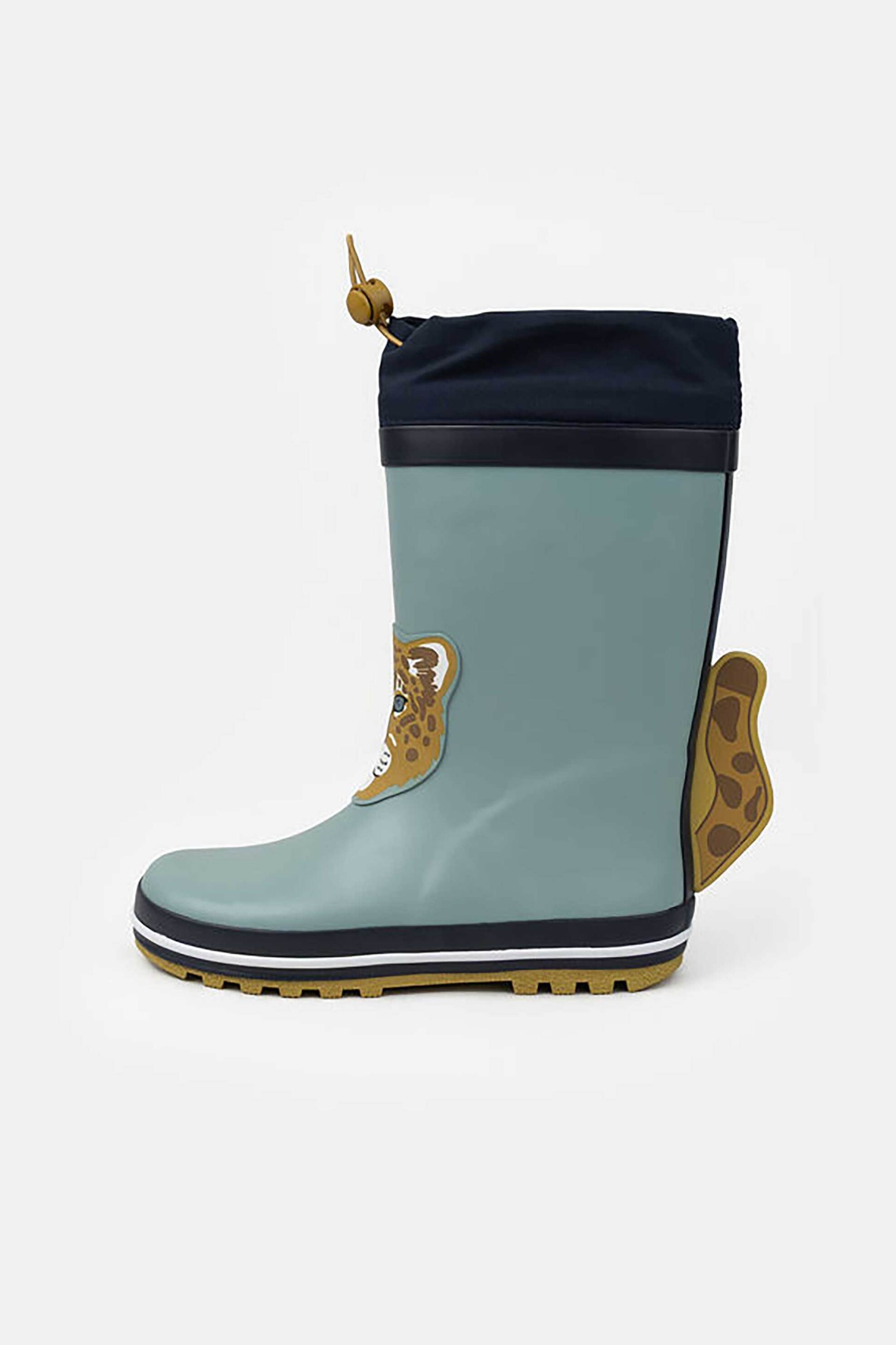 DPAM DPAM παιδικές γαλότσες αδιάβροχες με σχέδιο λεοπάρδαλη (23-32) - 366617 Γαλάζιο