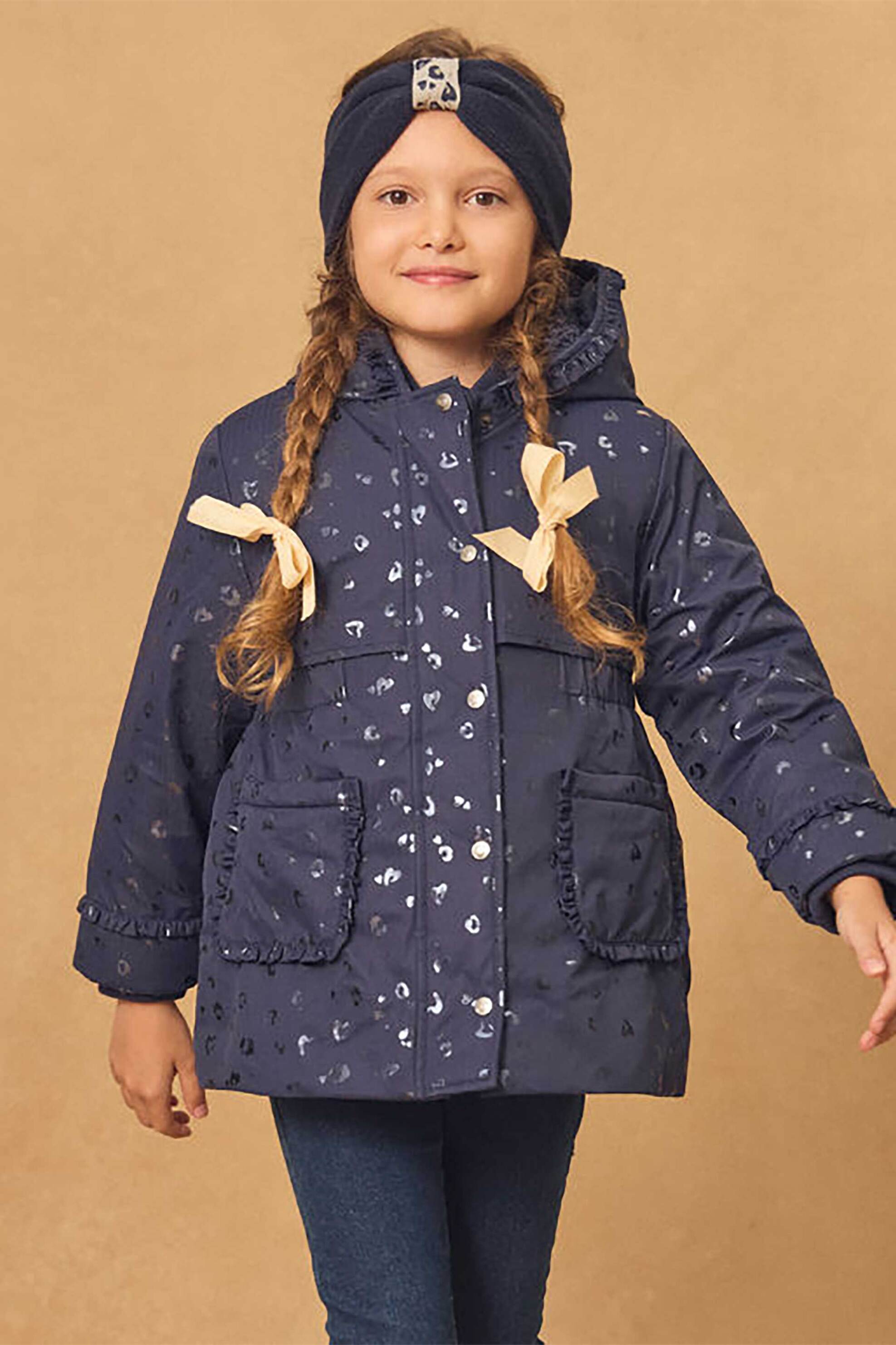 DPAM παιδικό μπουφάν με κουκούλα και αποσπώμενη επένδυση - 367255 Μπλε Σκούρο