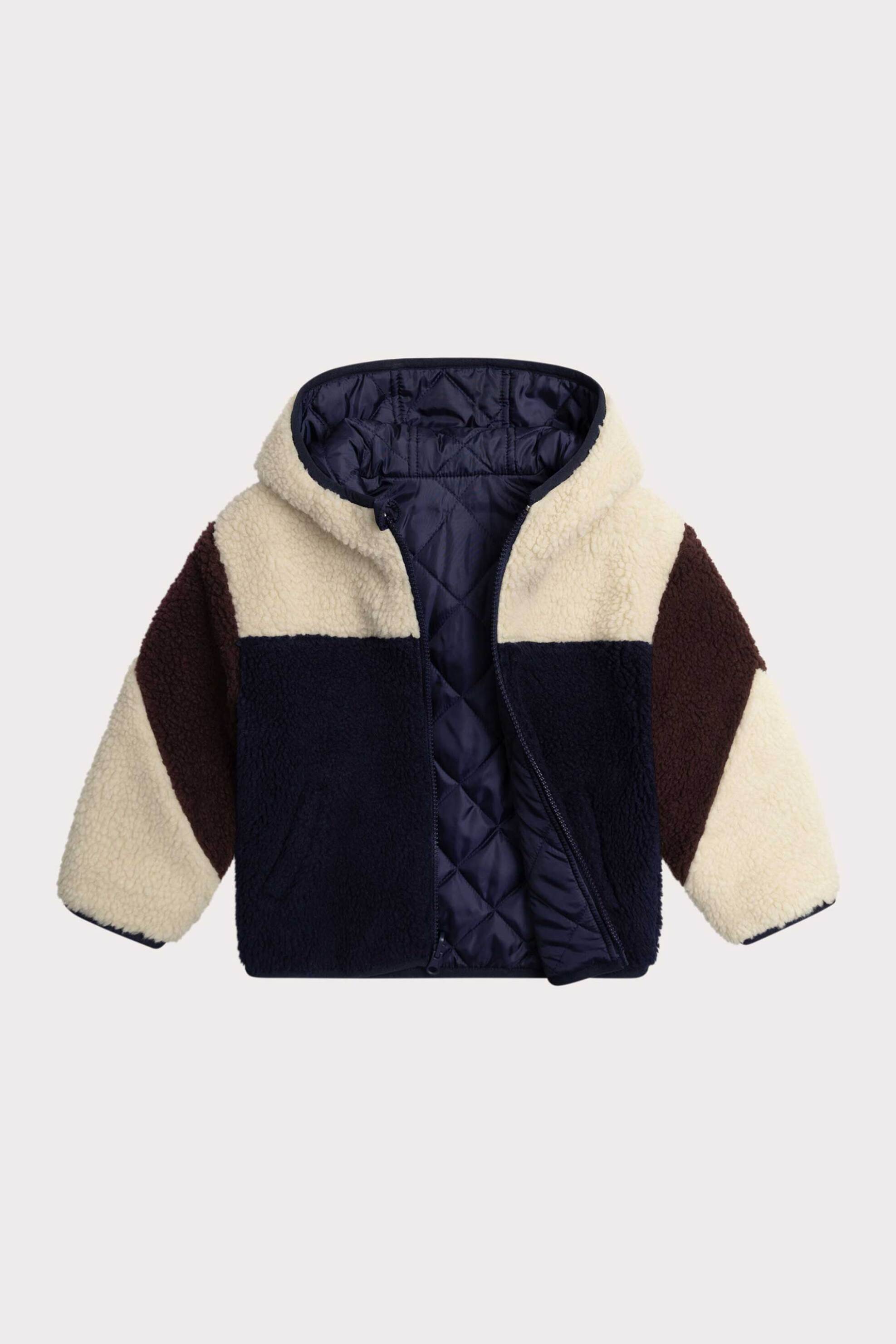 DPAM παιδικό μπουφάν διπλής όψης μπουκλέ - 366696 Μπλε Σκούρο