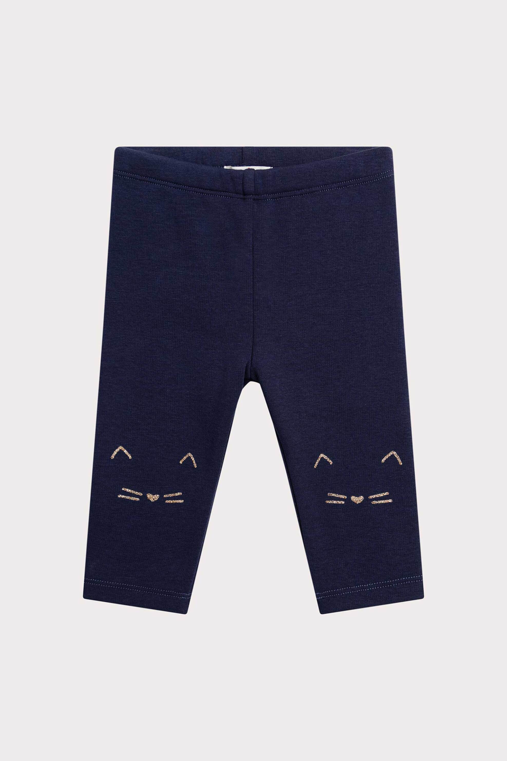 DPAM DPAM βρεφικό κολάν με μεταλλιζέ σχέδια - 366791 Μπλε Σκούρο